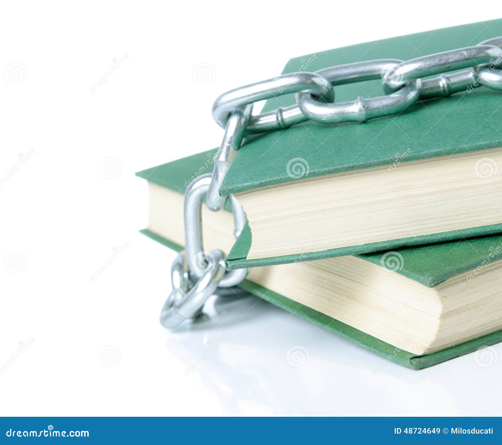 Books in chains stock image. Image of link, safety, library 48724649
