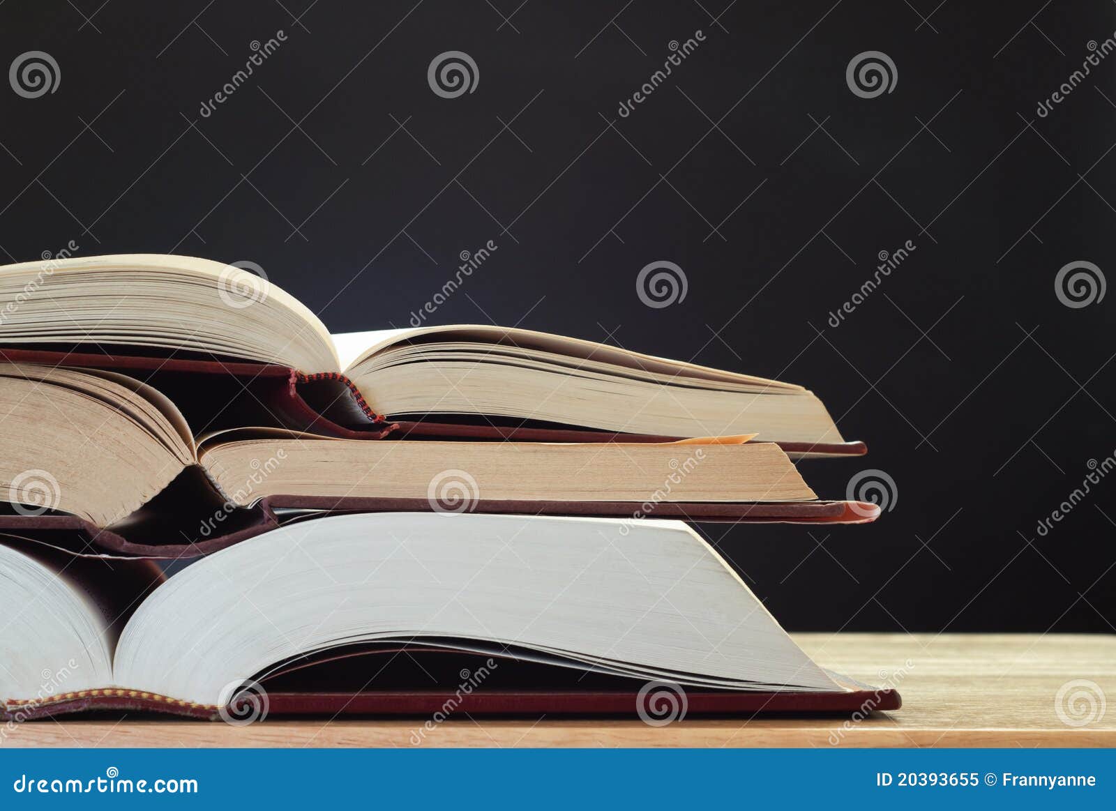 Books on Desk with Chalkboard Stock Image Image of copy, school 20393655