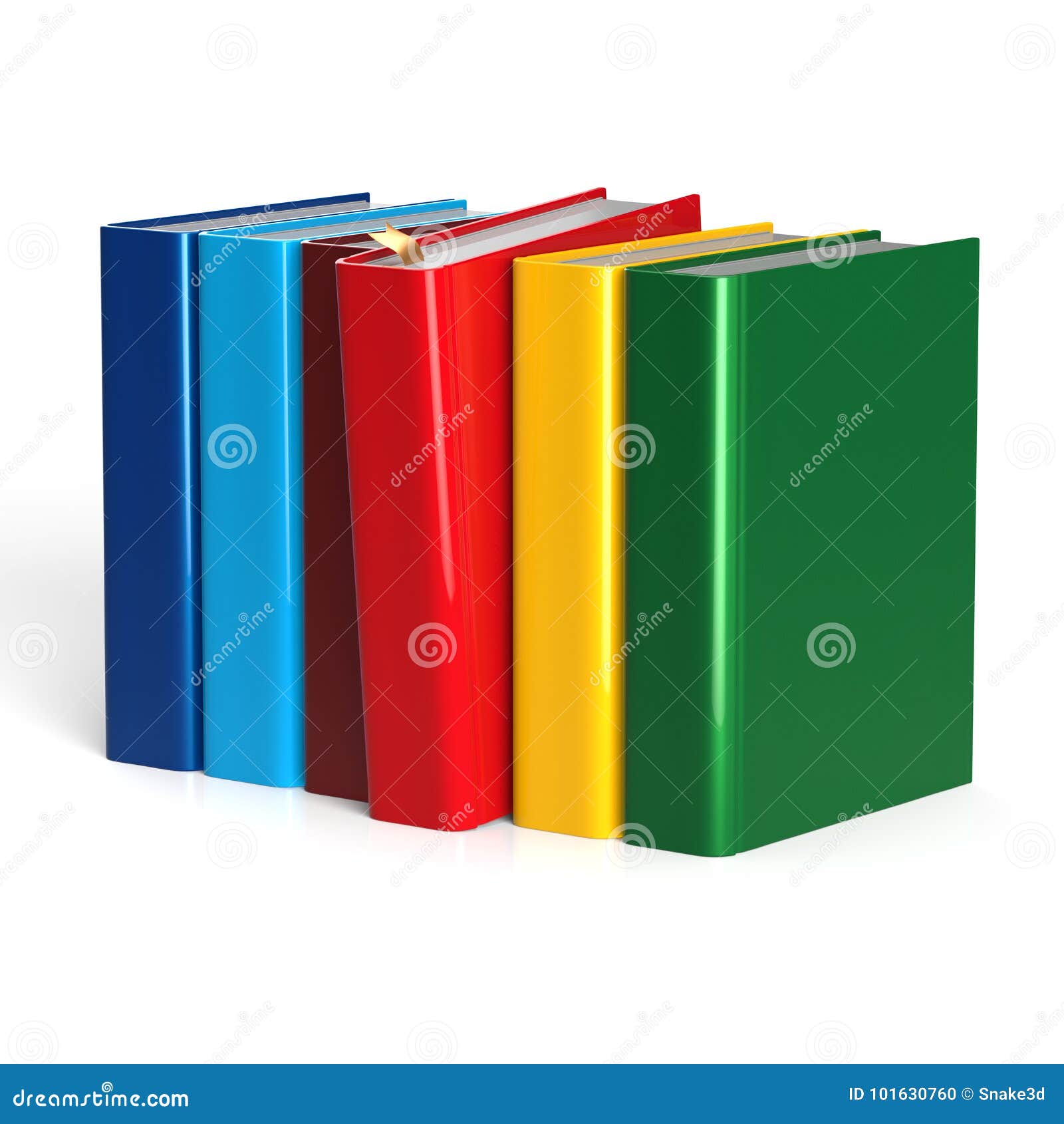 Books Row Selecting Red Blank Textbook Choice Stock Illustration ...