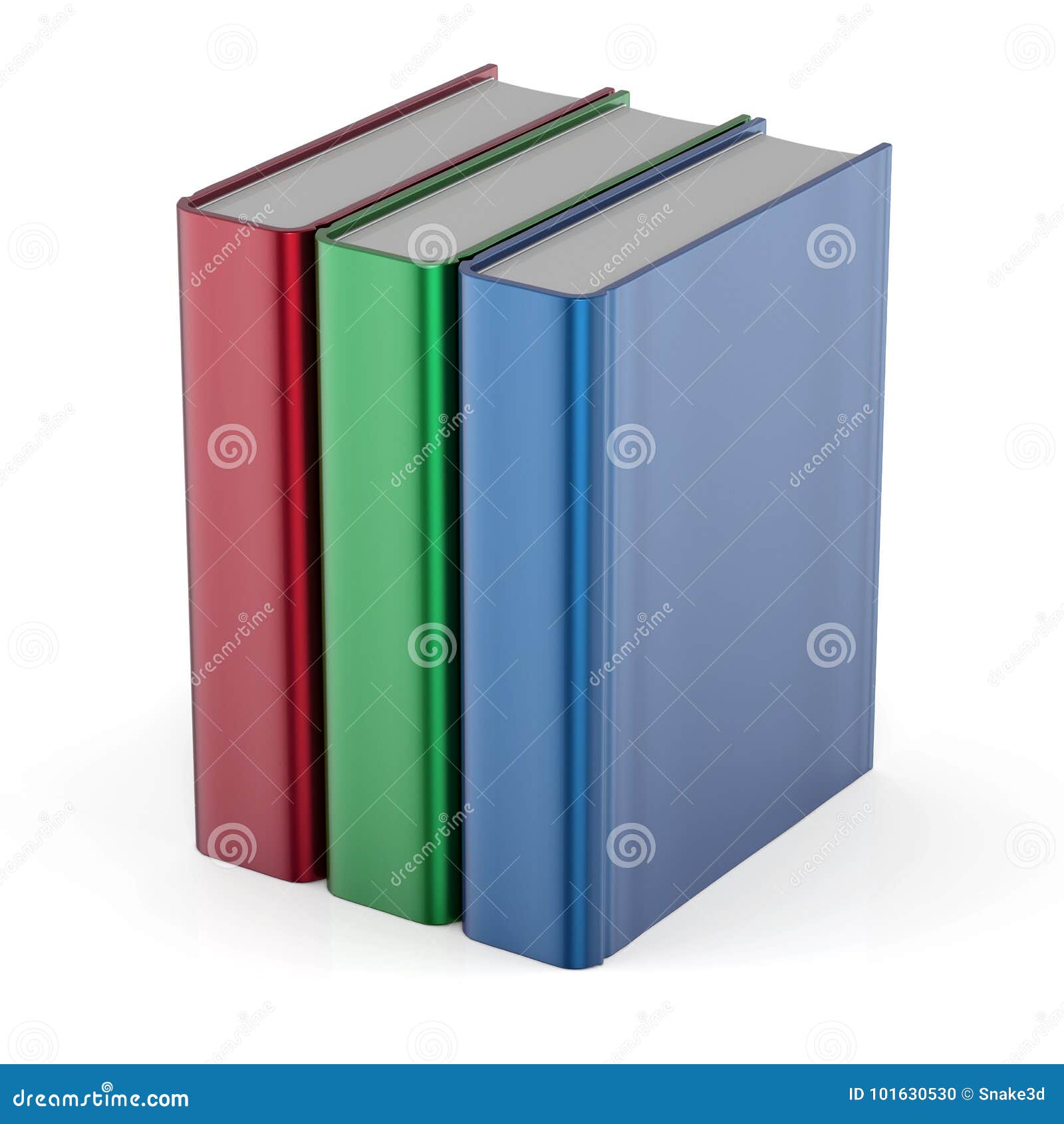 Books Three Blank Cover Template Standing Textbook Colorful Stock ...