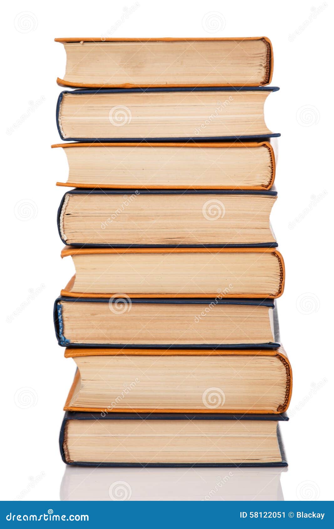 Books on white background stock image. Image of pile 58122051