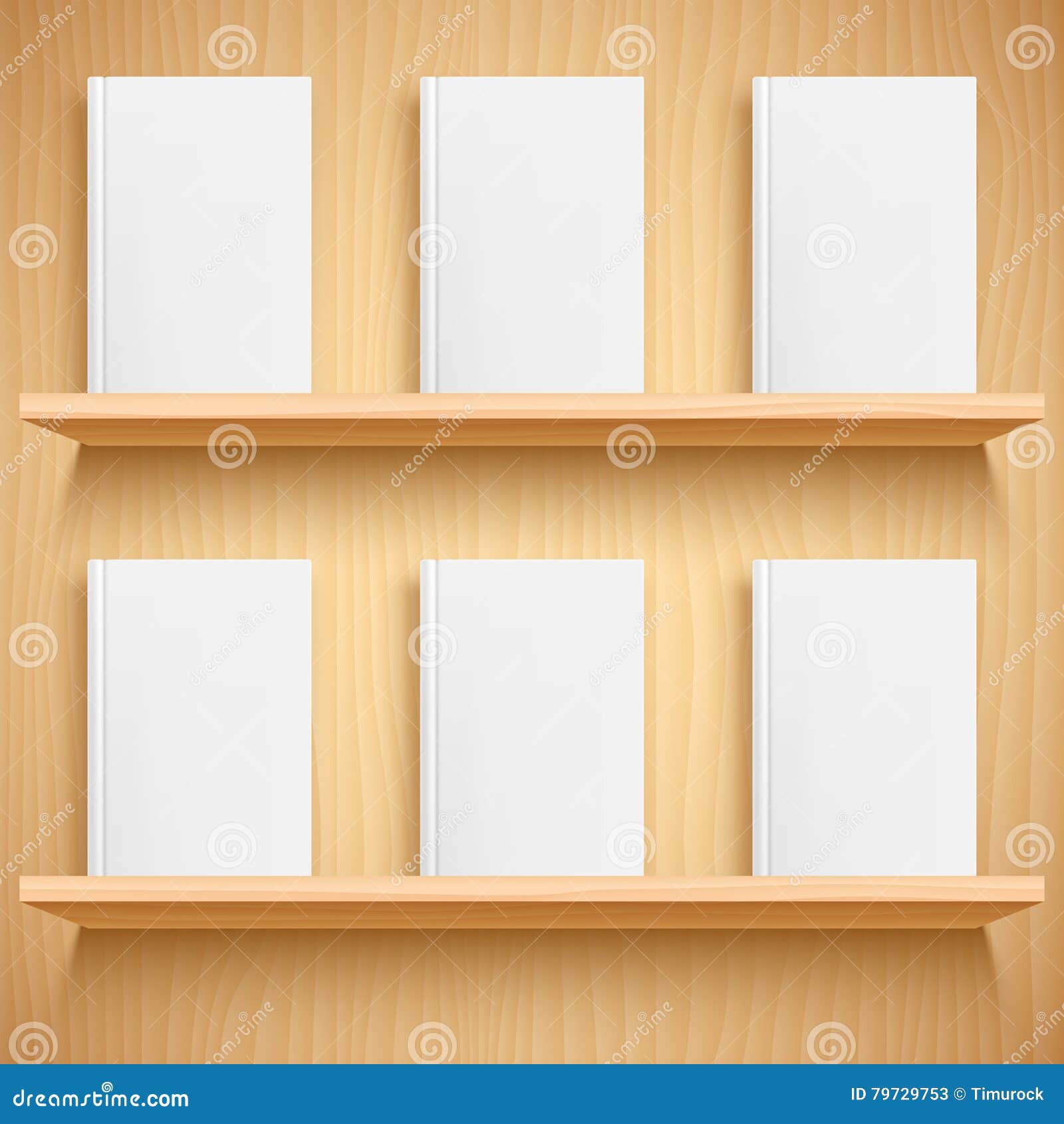 Bookshelf and Books with Blank Covers Stock Vector Illustration of Bookshelf and Books with Blank Covers Stock Vector Illustration of
