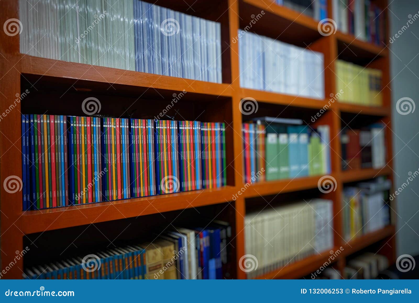 Bookshelf Full Of Books Stock Image Image Of Store 132006253