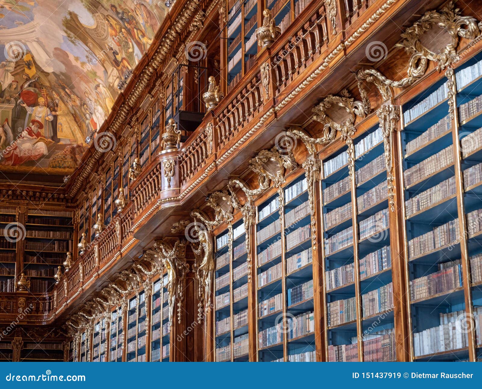 Bookshelf in Strahov Monastery Library - Philosophical Hall Editorial