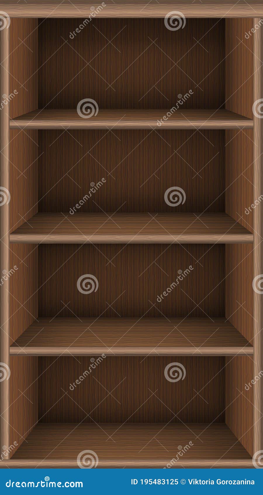 Bookshelf Virtual Library Vector Realistic Wooden Online Media Books Background Book Store Shelf Template Phone Screen Size Stock Illustration Illustration Of Cover Isolated