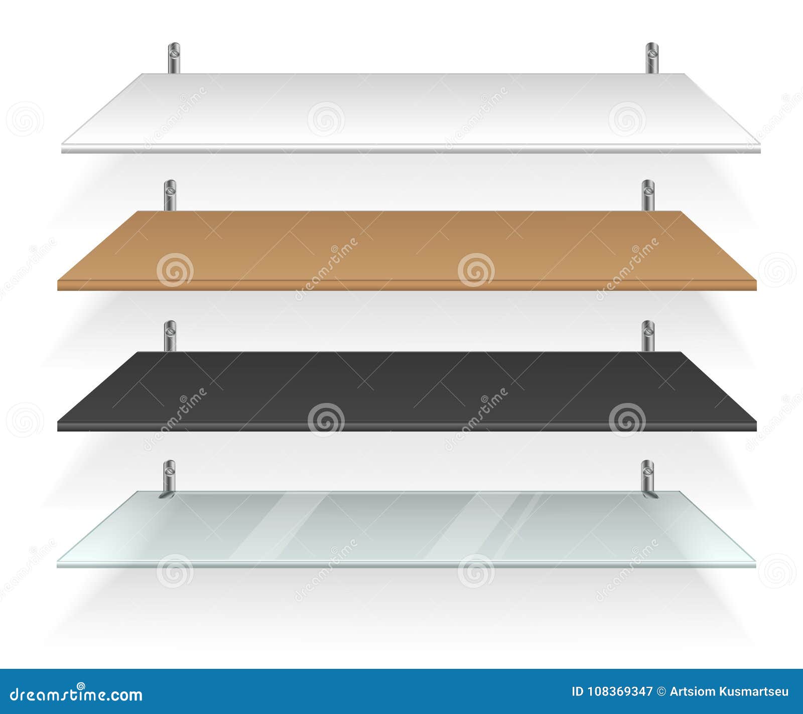 Bookshelves vector stock vector. Illustration of interior - 108369347