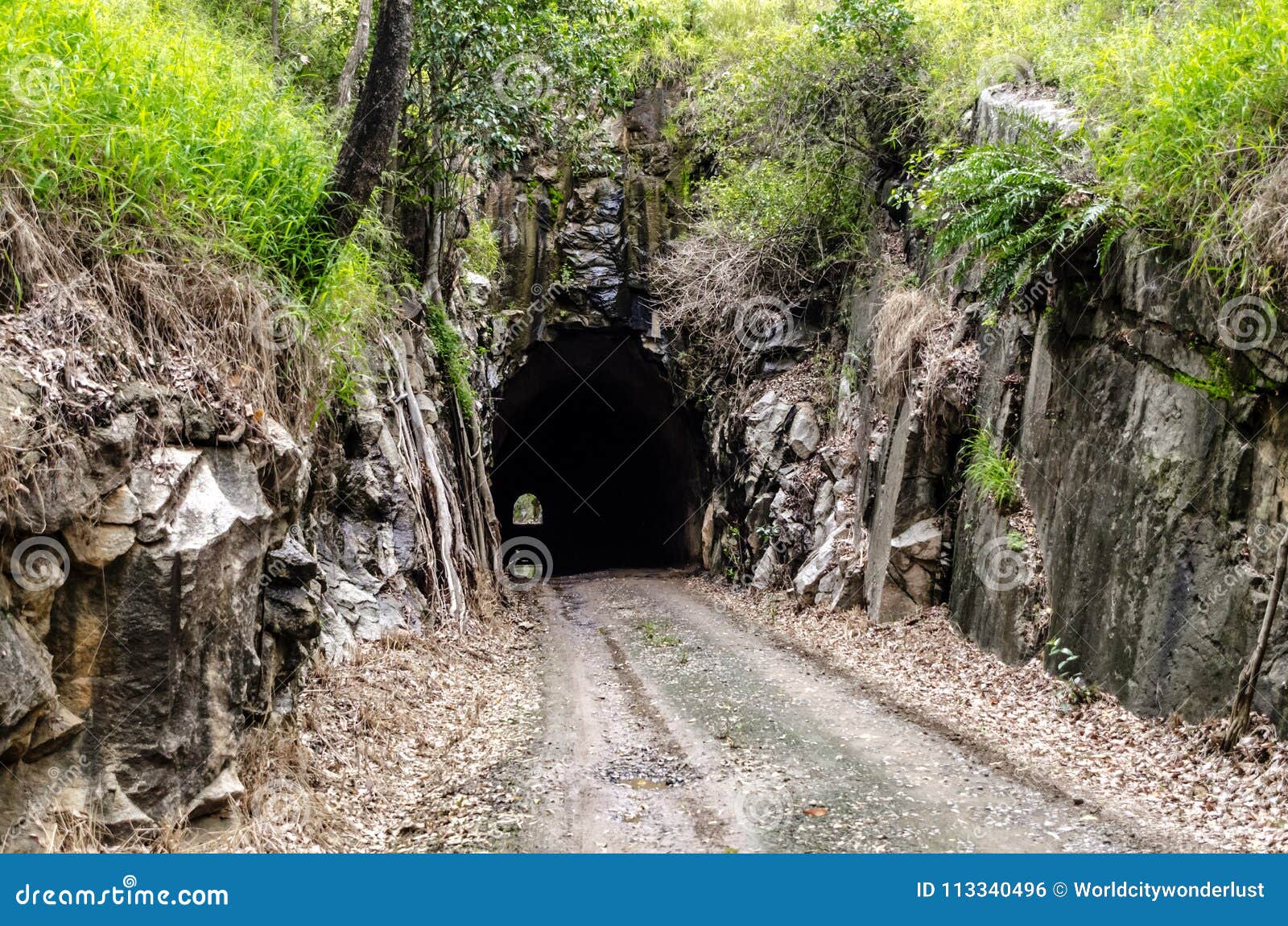 Boolboonda Tunnel, Queensland Arkivfoto Bild av järnväg, längd 113340496