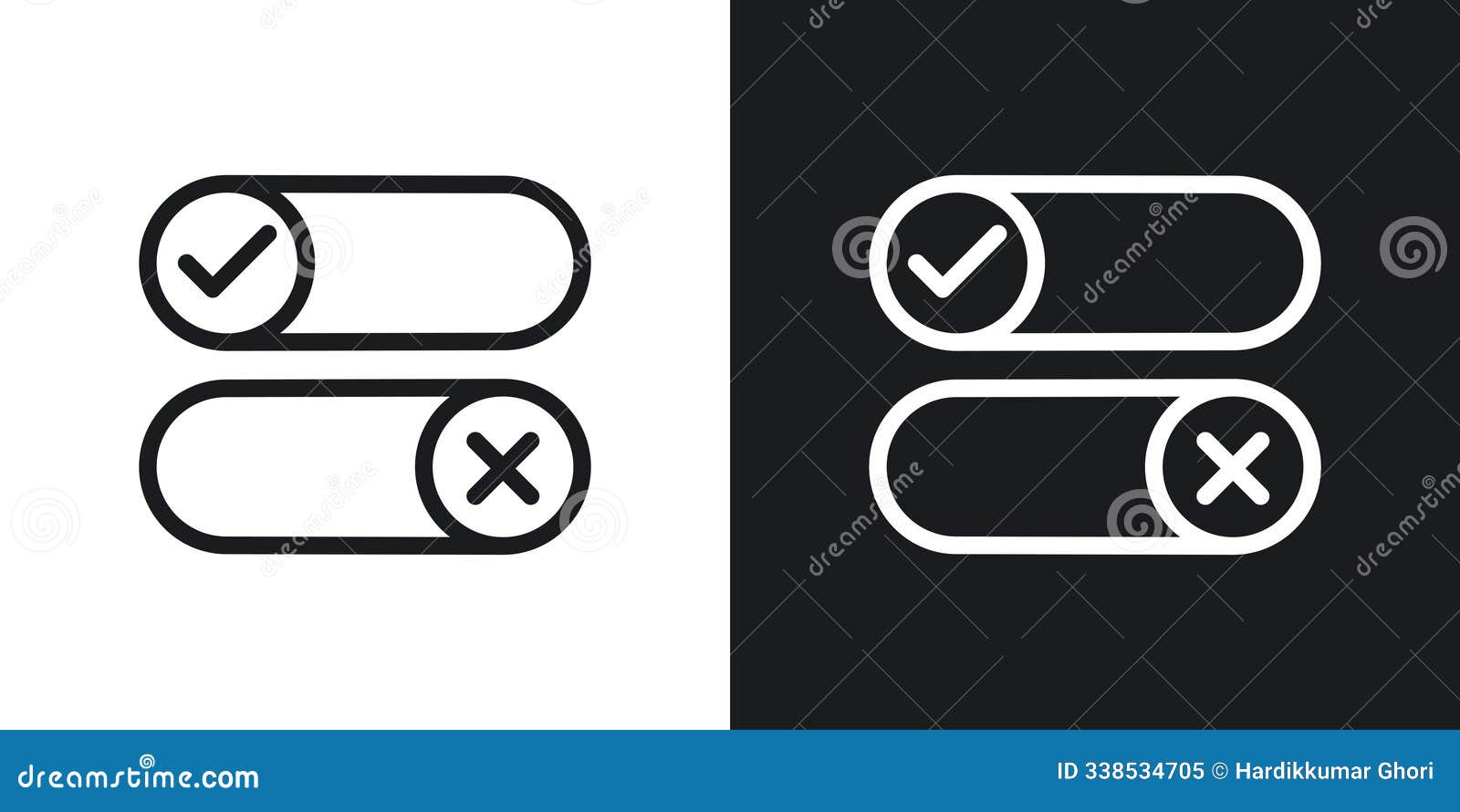 boolean  icon set. true and false . right and wrong  
