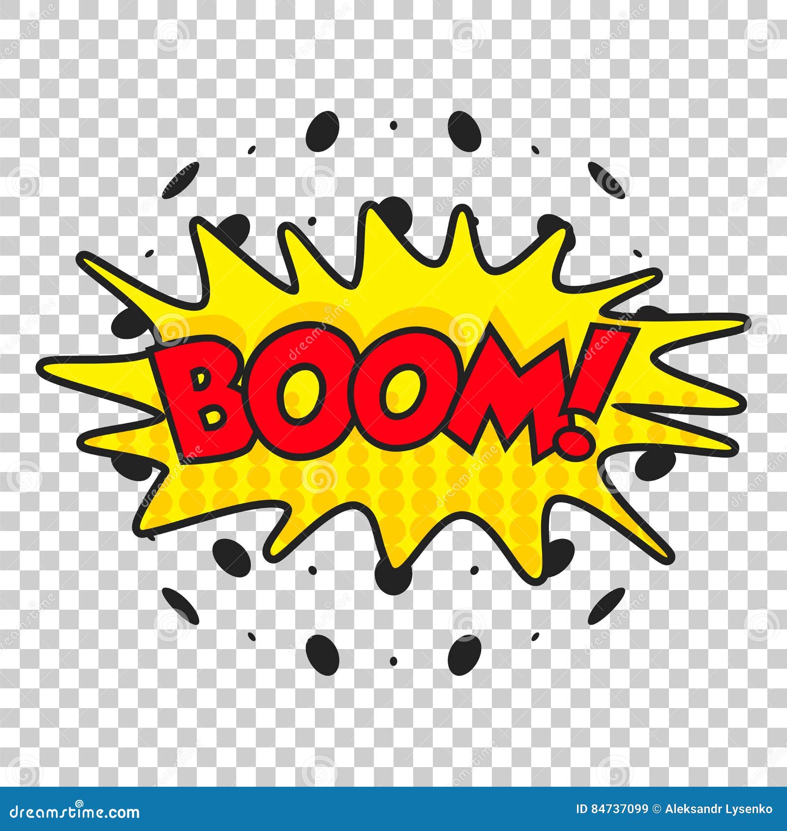 Boom comic sound effects. stock vector. Illustration of drawing 84737099