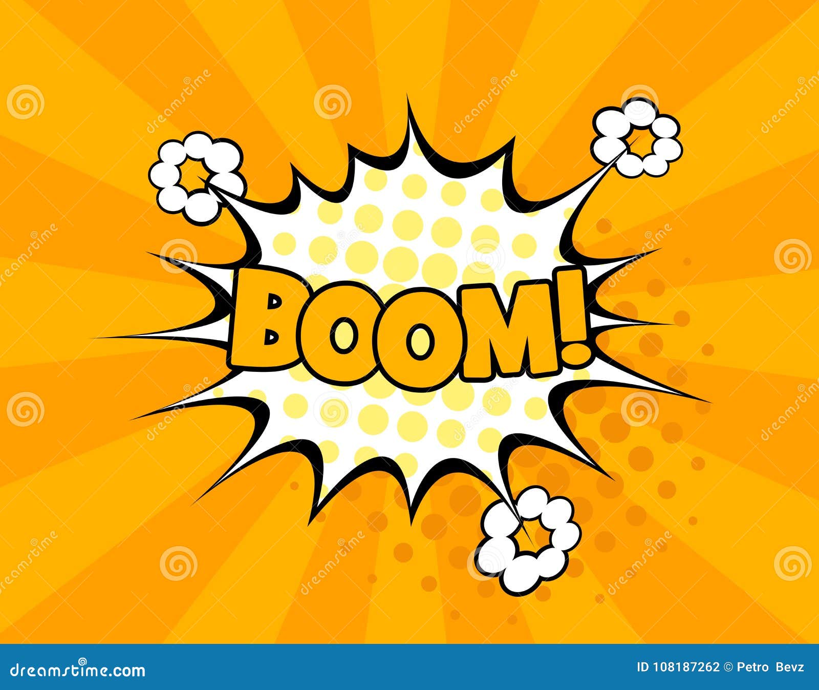 Boom Comic Text Speech Bubble Vector Isolated Template. Sound Effect Bang  Cloud Icon of Color Phrase Lettering Stock Vector - Illustration of  colored, chat: 108187262