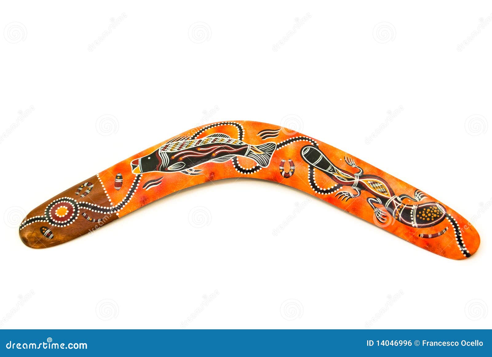 Boomerang australiano fotografia stock. Immagine di canguro 14046996