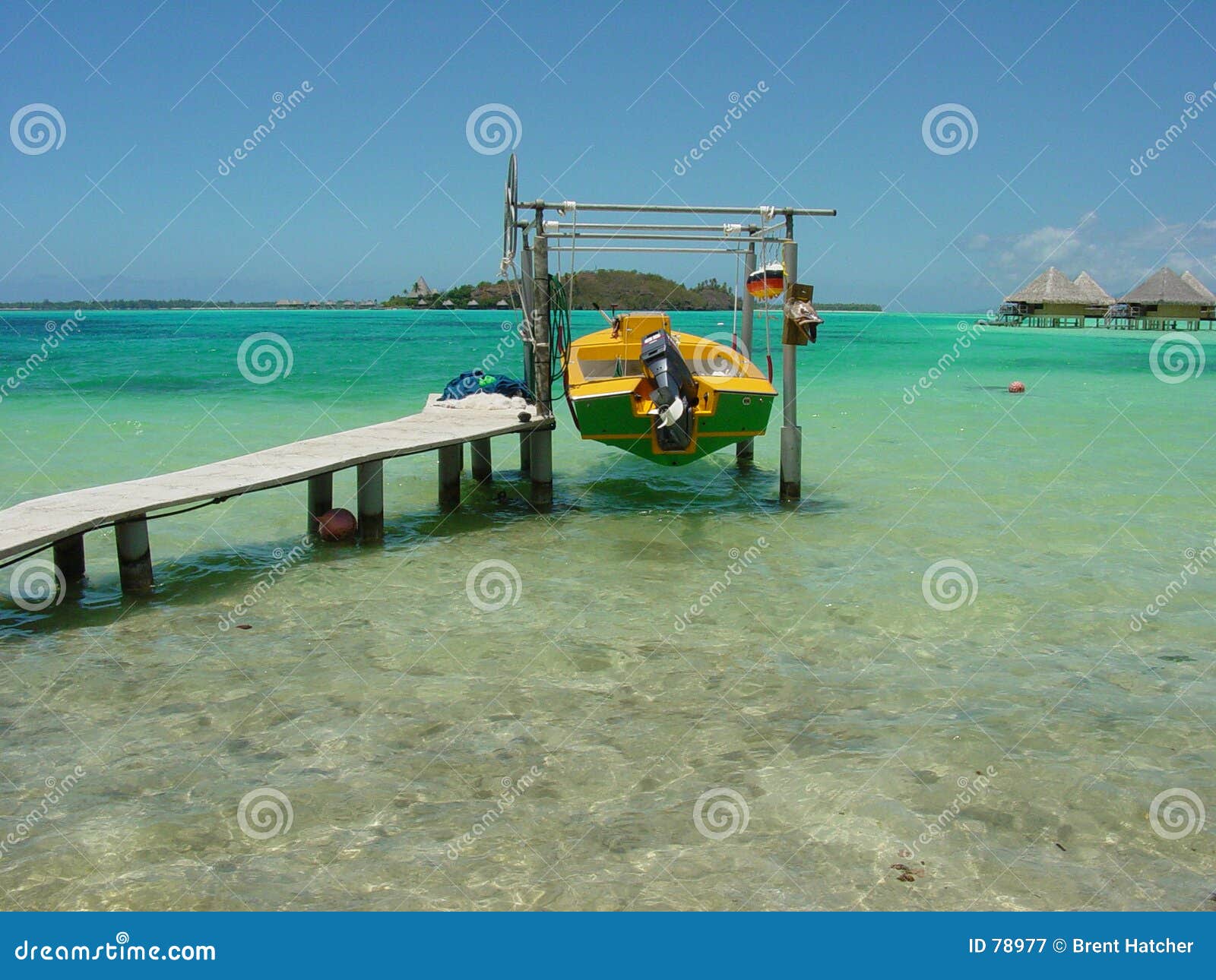 Boot in Bora Bora. Reise