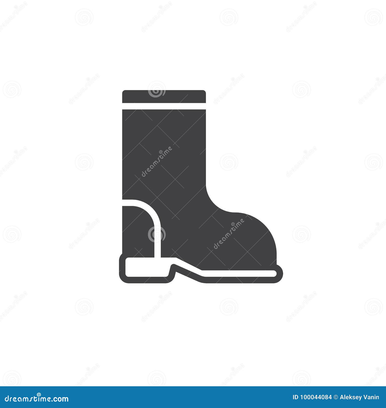 Boot icon vector stock vector. Illustration of galoshes - 100044084