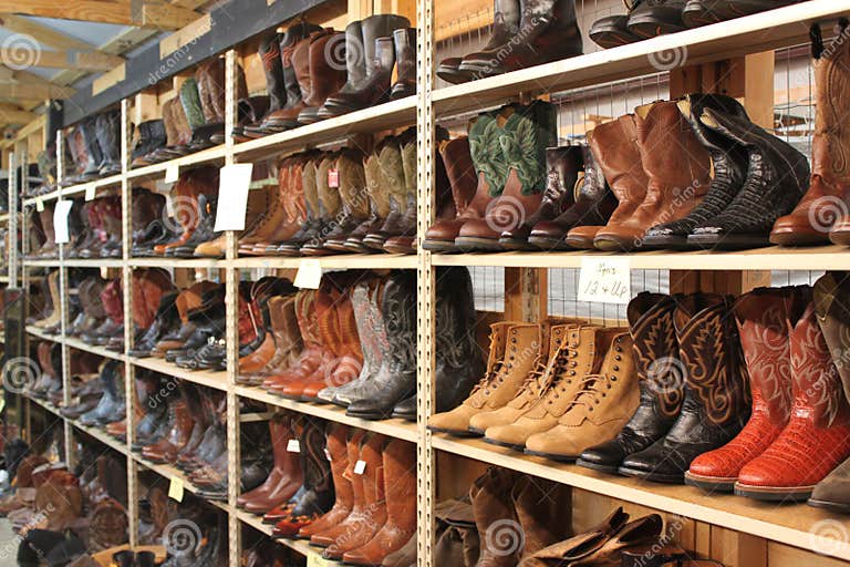 Boots boots and more boots stock image. Image of snow 16083007