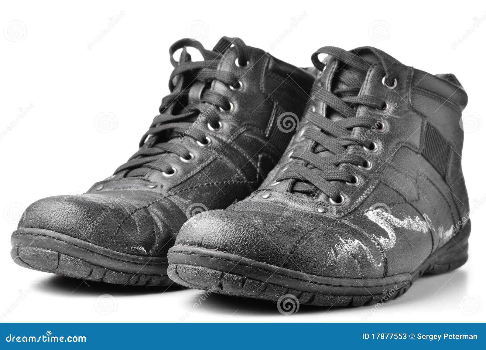 Boots damaged by reagents stock image. Image of pair - 17877553