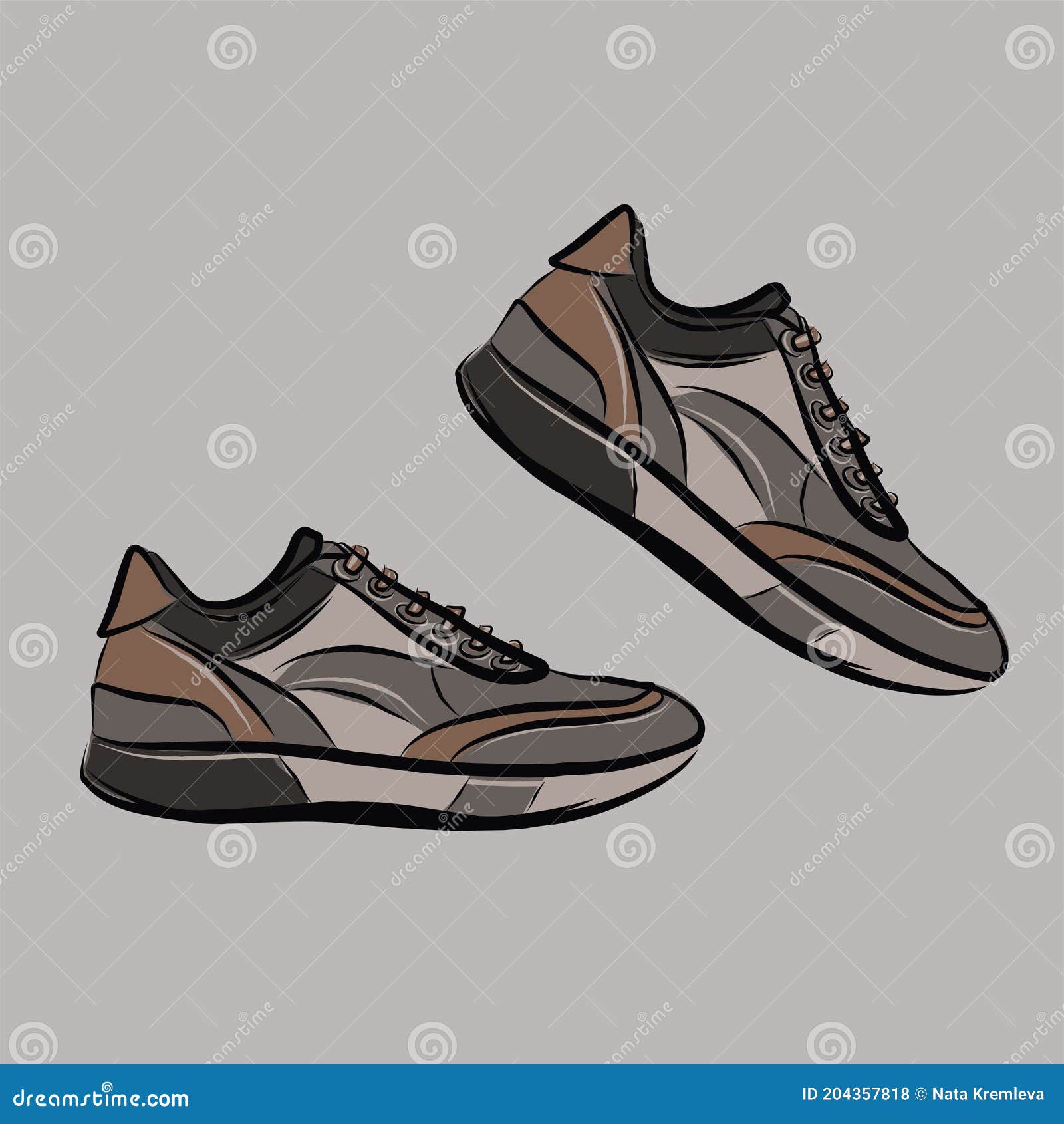 Set of clothes top bottom shoes and accessories Vector Image