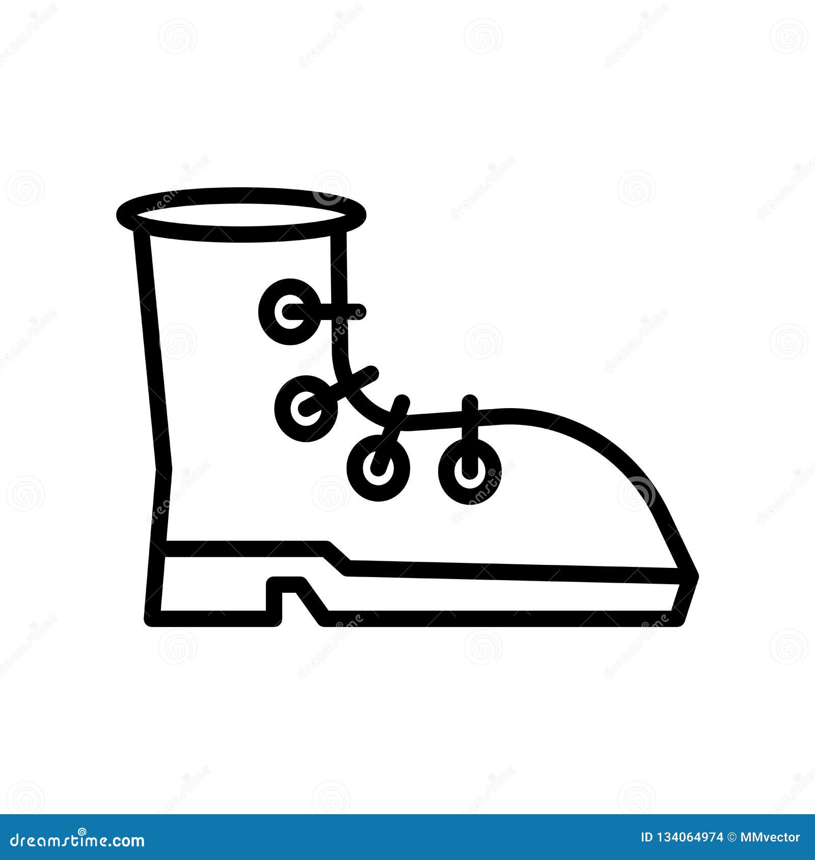 Boots Icon Vector Isolated on White Background, Boots Sign , Linear ...