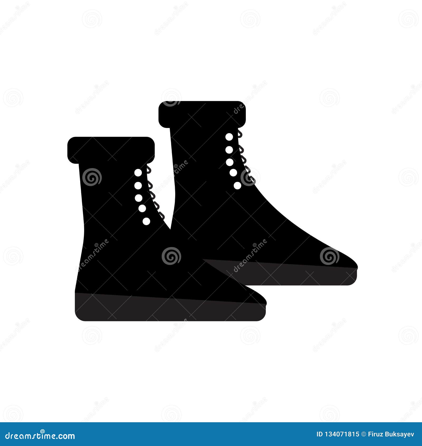 Boots Icon Vector Sign and Symbol Isolated on White Background, Boots ...