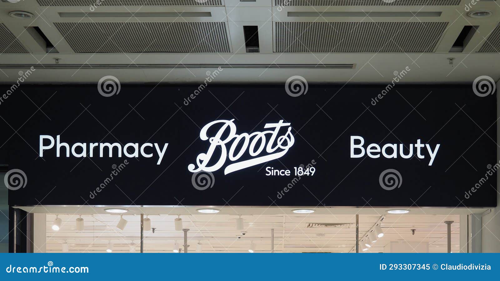 Boots Pharmacy Sign in Inverness Editorial Image Image of highlands