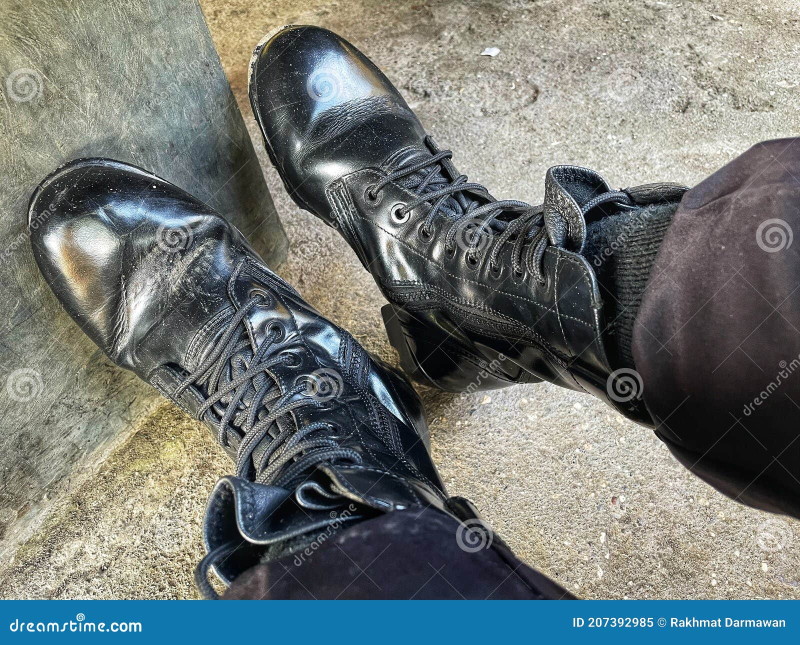 Boot stock image. Image of officer, work, police, boot 207392985