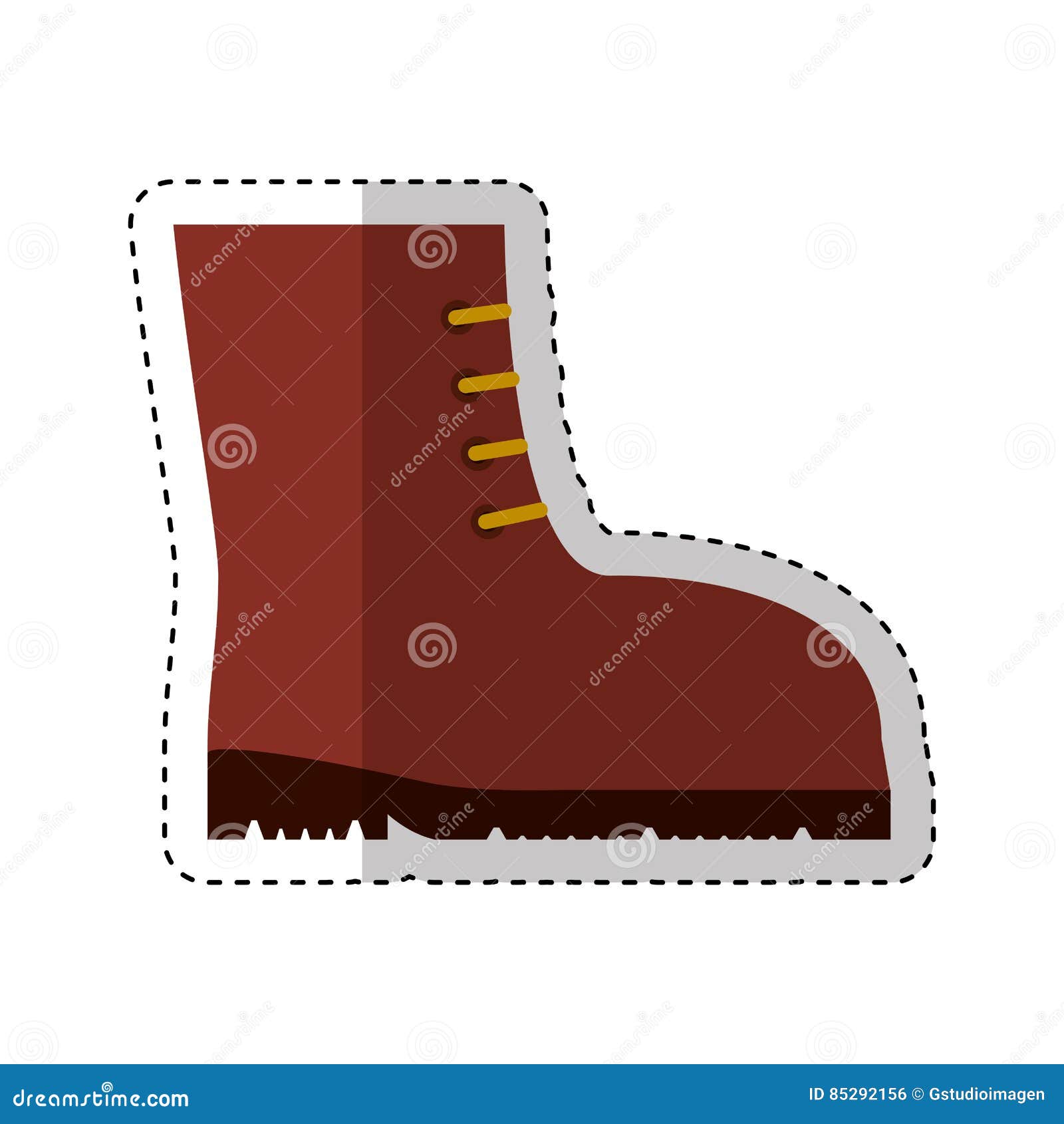 Boots safety isolated icon stock vector. Illustration of industrial ...