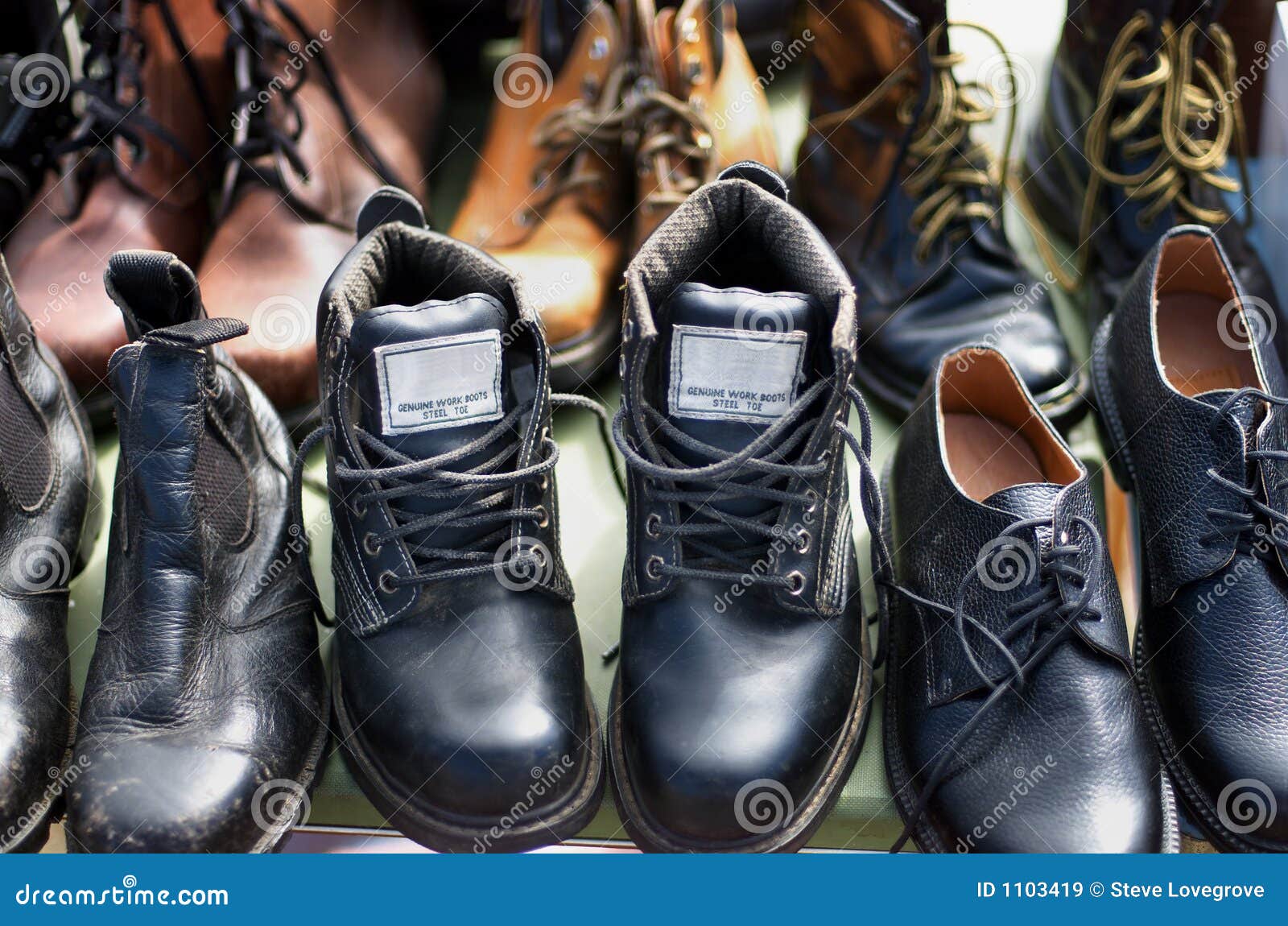 Boots for Sale stock image. Image of second, hand, footwear - 1103419