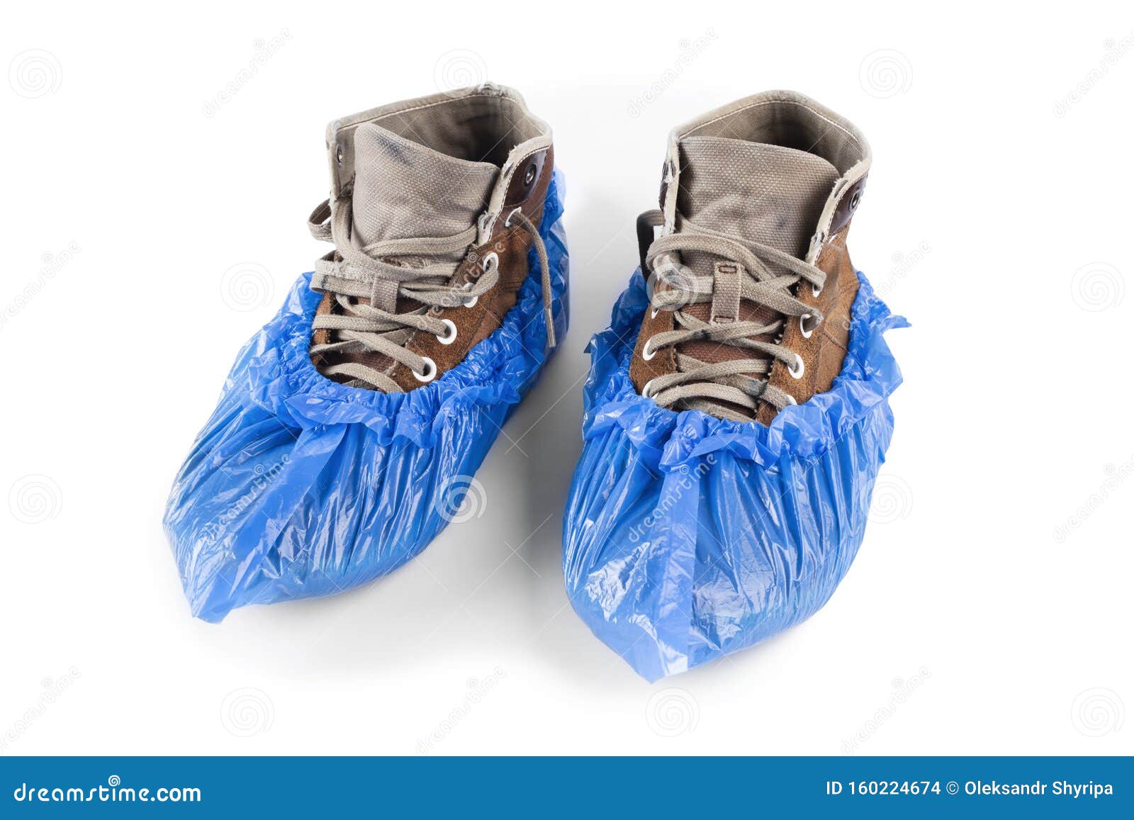 blue booties shoe covers