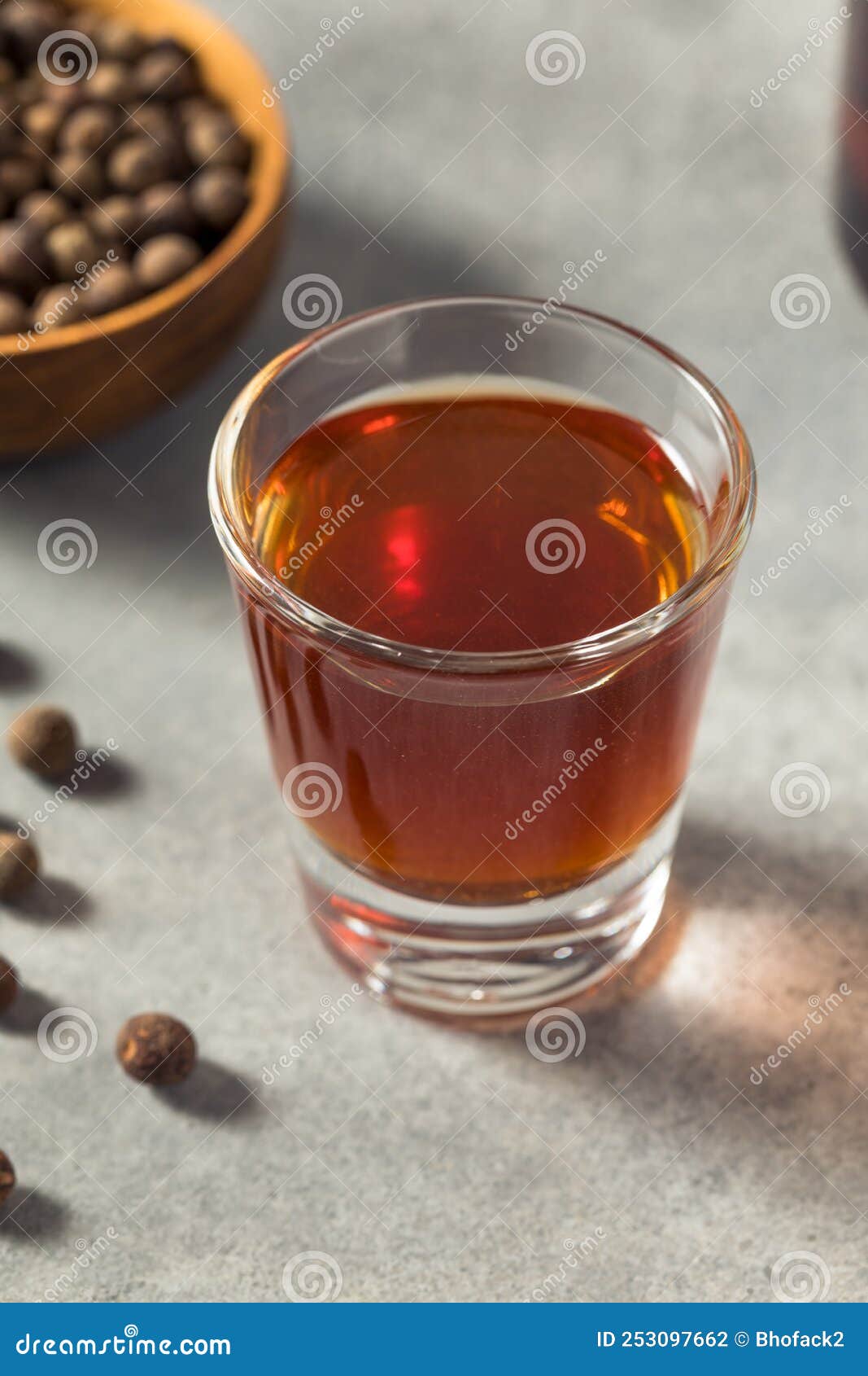 Boozy Allspice Dram Liquor stock photo. Image of fresh 253097662