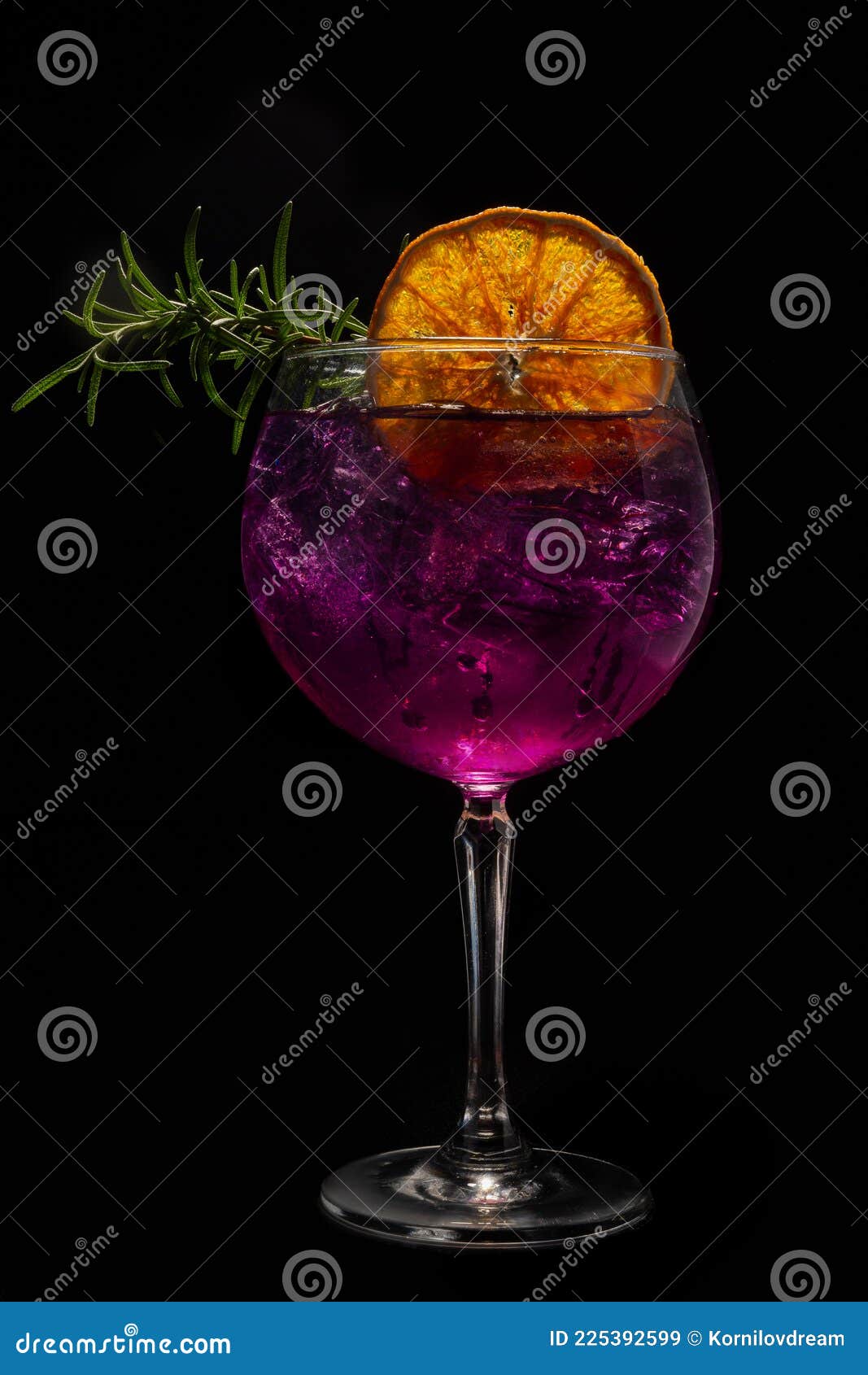 boozy purple butterfly pea flower gin cocktail