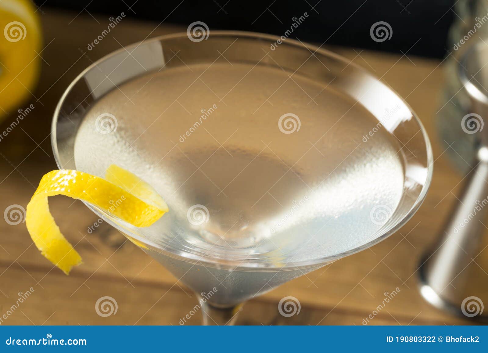 Boozy Refreshing Gin Martini Stock Photo Image of vodka, drink 190803322