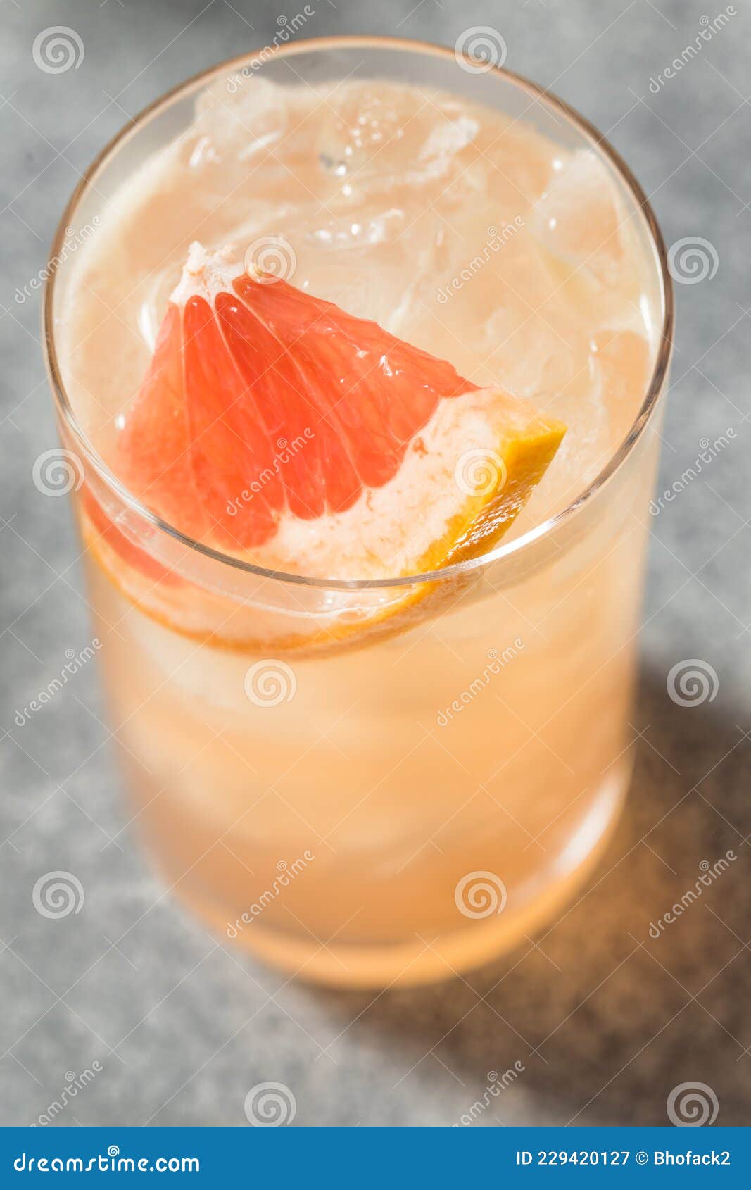 Boozy Refreshing Gin Radler Cocktail Stock Image Image of fruit