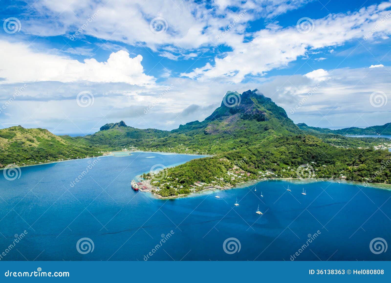 bora bora, beautiful island in south pacific ocean