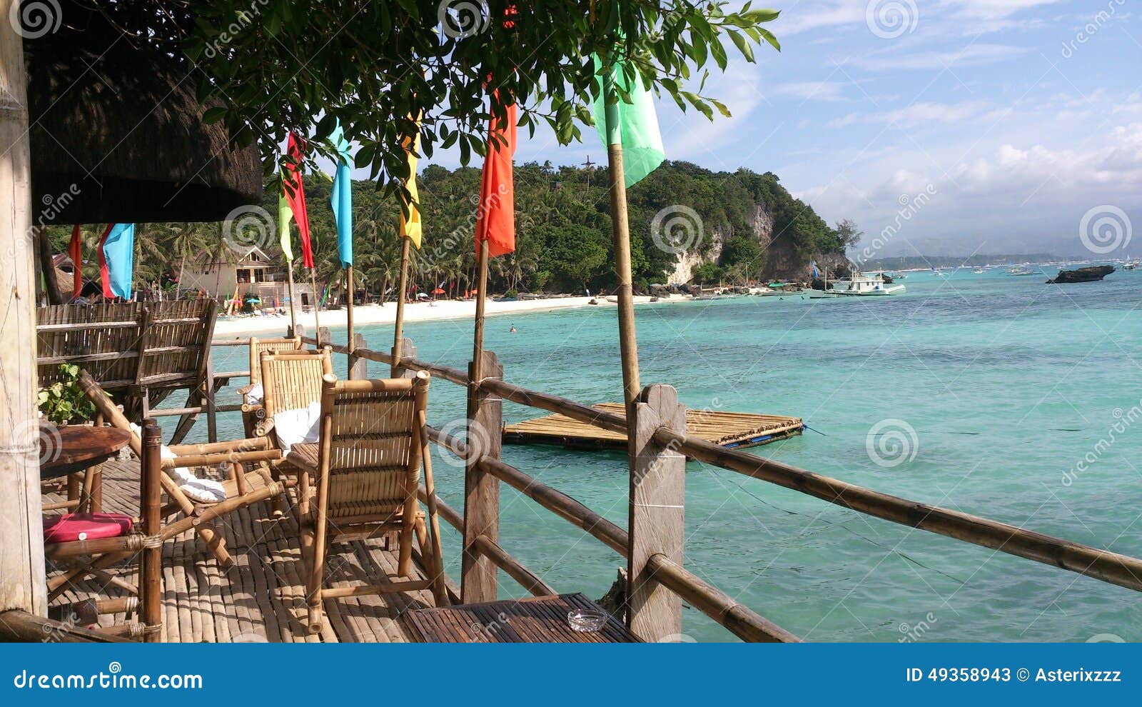Boracay Beach View Restaurant Editorial Stock Photo Image of view, island 49358943