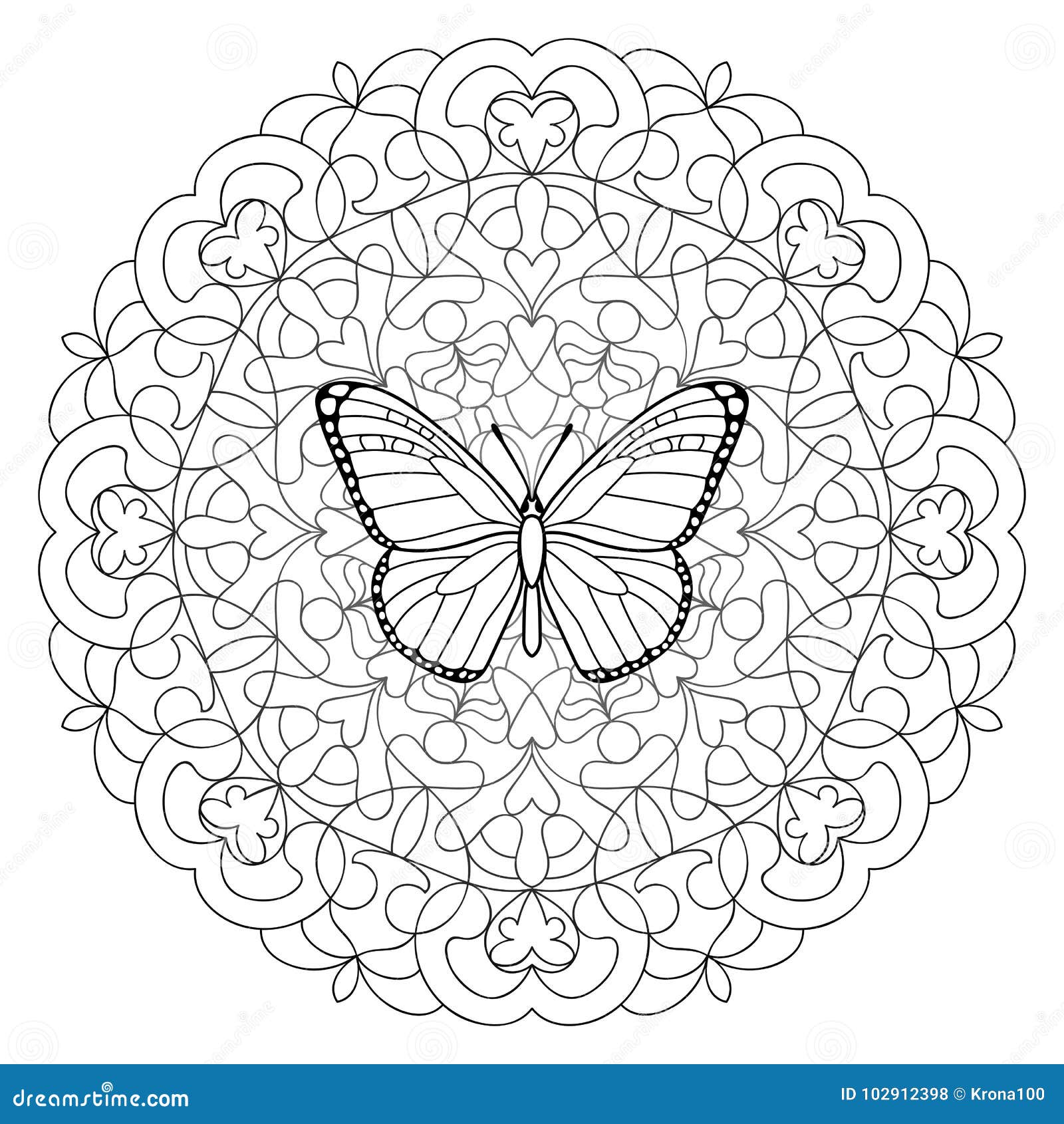 Desenho de Mandala borboleta para Colorir - Colorir.com  Coloriage mandala,  Coloriage papillon, Mandala papillon