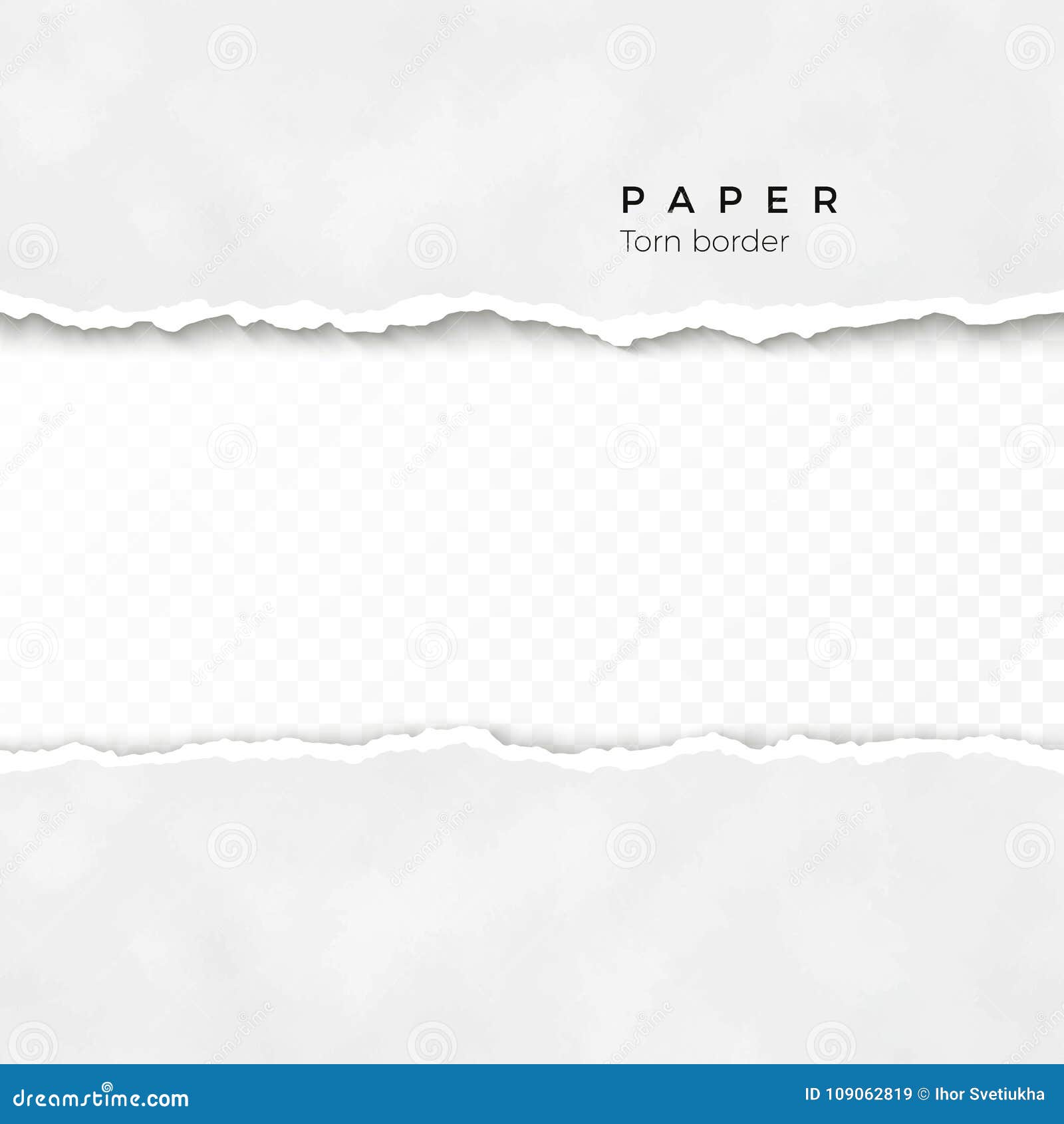 Bord De Papier Dechire Horizontal Texture De Papier Froissee Frontiere Cassee Approximative De La Rayure De Papier Illustration Illustration Stock Illustration Du Affiche Illustration