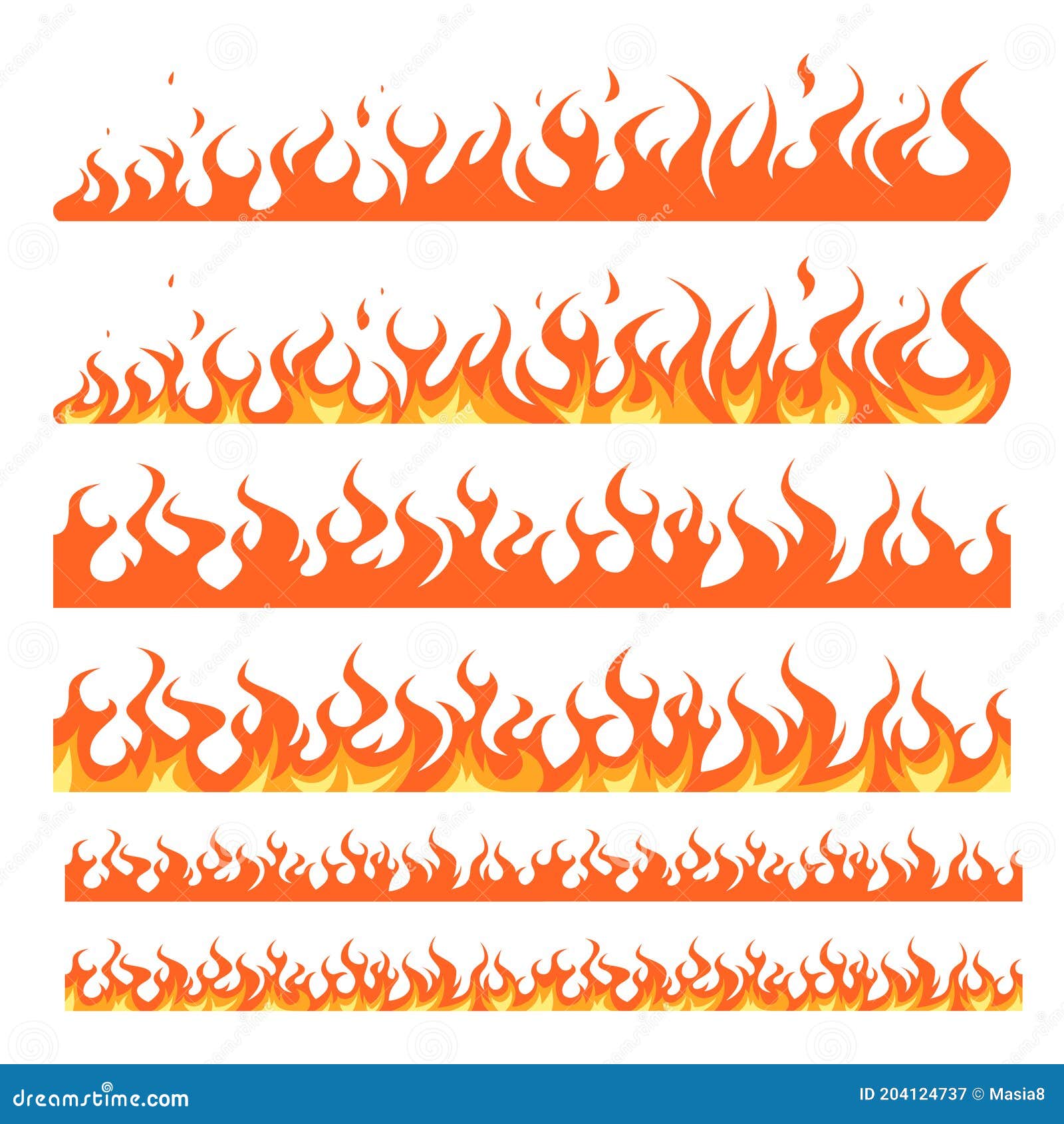 Bordas Da Chama De Fogo De Desenho Animado. Ilustração do Vetor -  Ilustração de calor, churrasco: 227398256