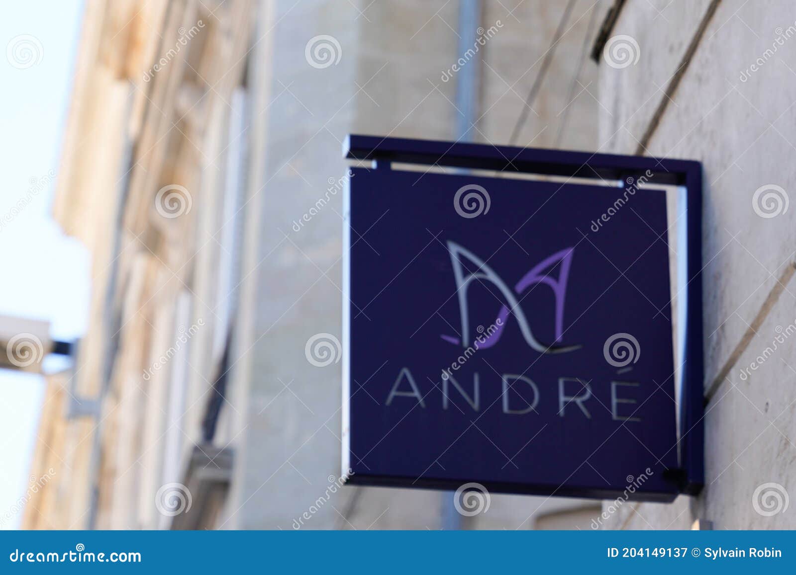 Andre Logo and Sign of Shoes Store French Giant Apparel Footwear ...