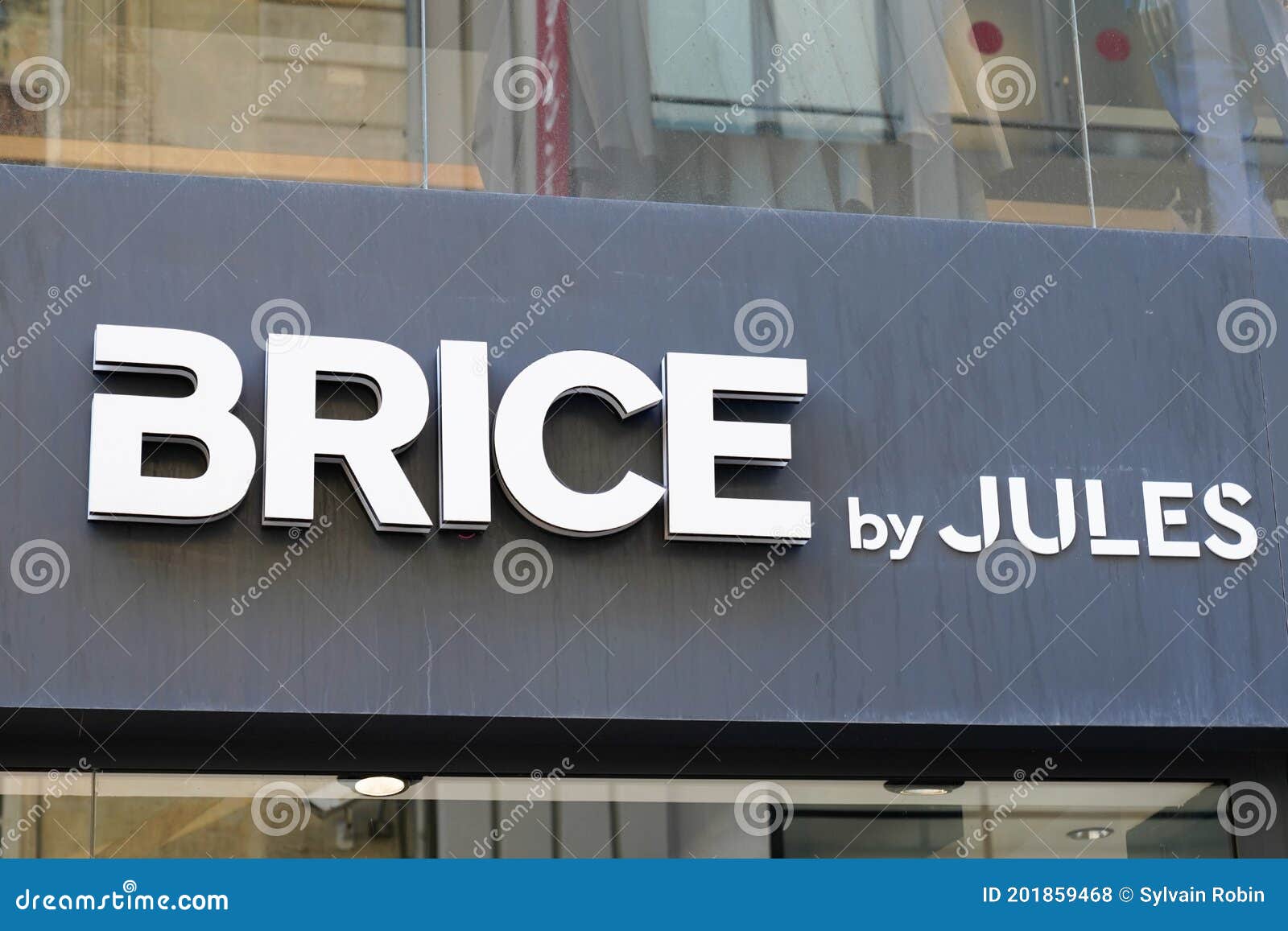 Brice by Jules Logo and Text Sign Front of Shop Fashion Retailer Men ...