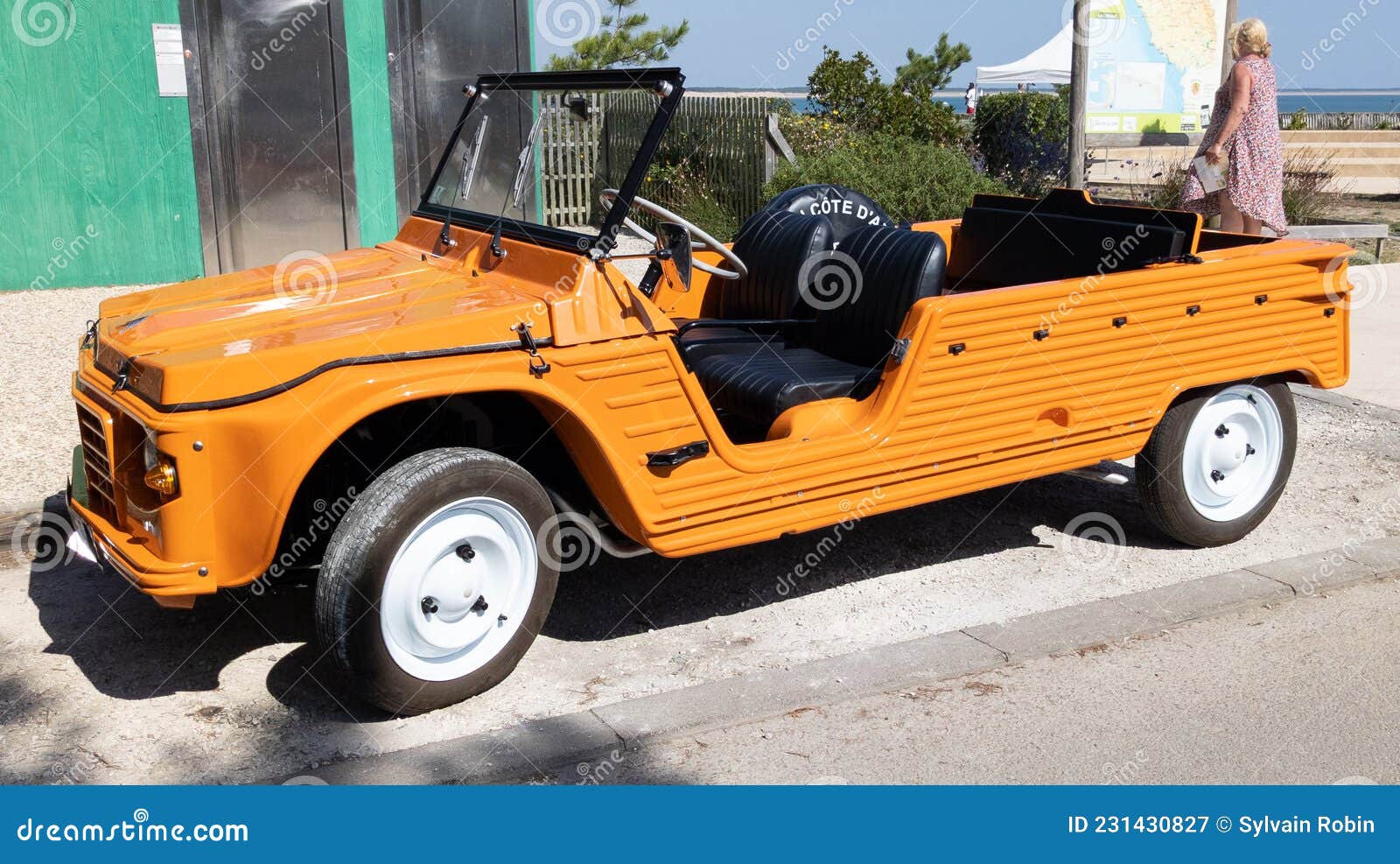 Details about   CITROEN MEHARI orange Advertising French old car BANANIA jeep tour de France 70 
