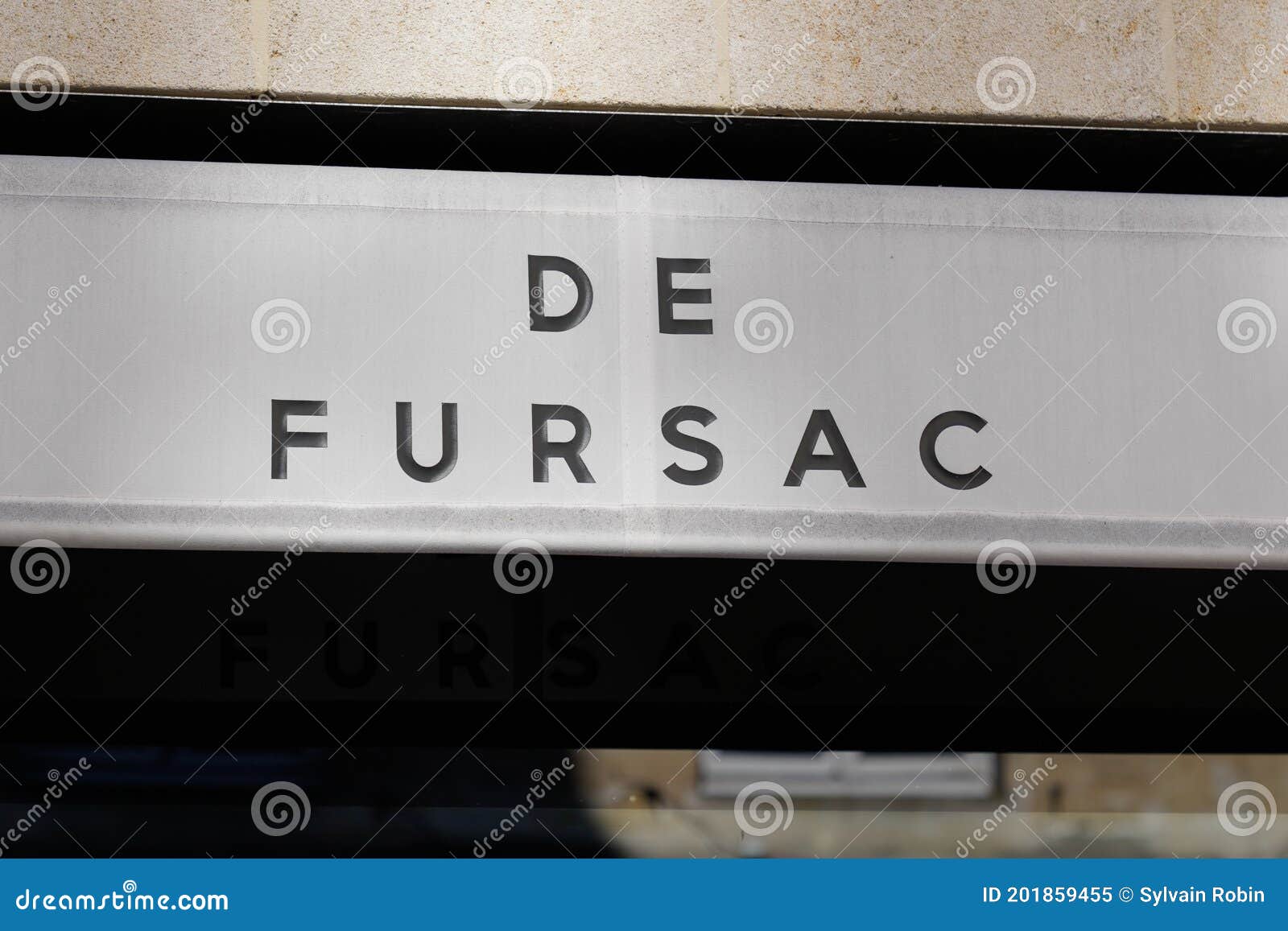 De Fursac Logo and Sign Front of Boutique Men Suits Shop Fashion ...