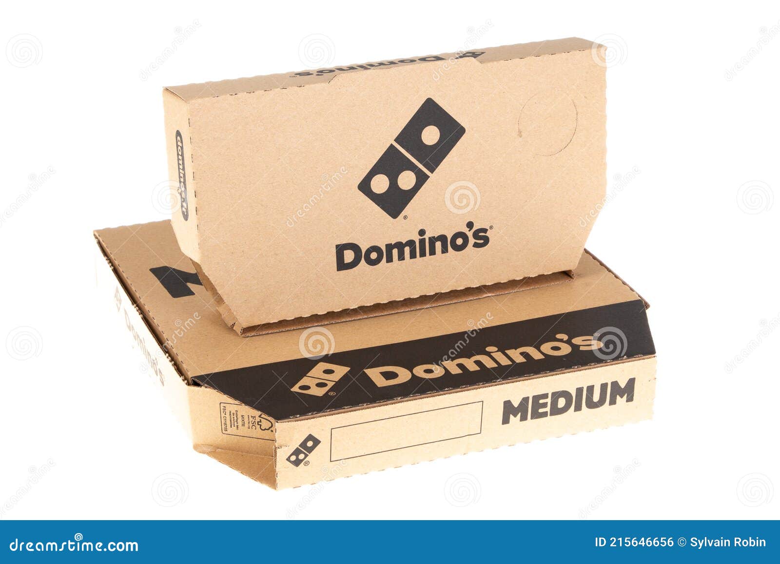 Dominos Pizza Logo Brand and French Text Sign on Different Carton Brown Box  Take Away Editorial Photo - Image of away, illustrative: 215646656