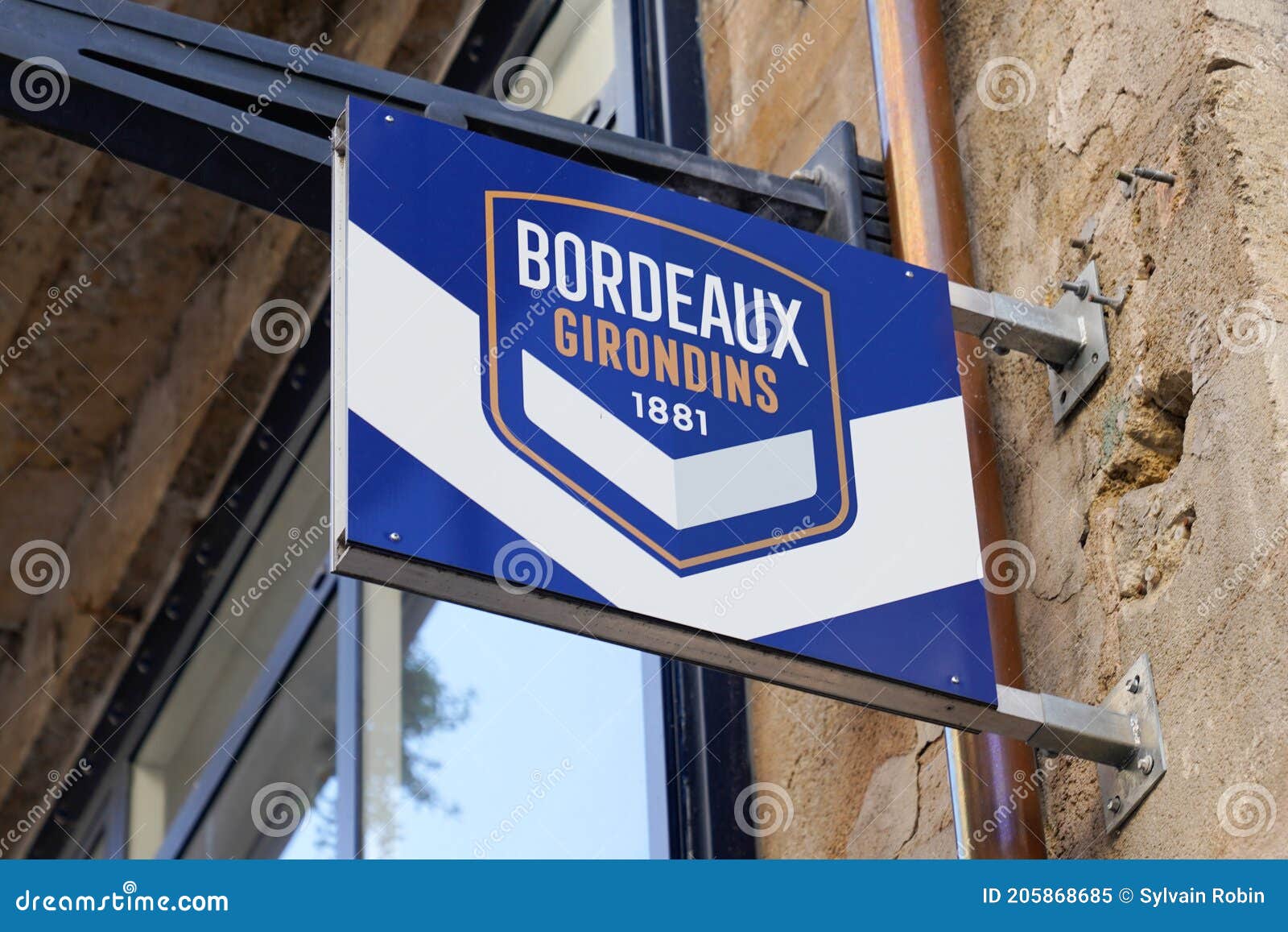 Bordeaux , Aquitaine / France - 10 23 2019 : Flag Soccer FC