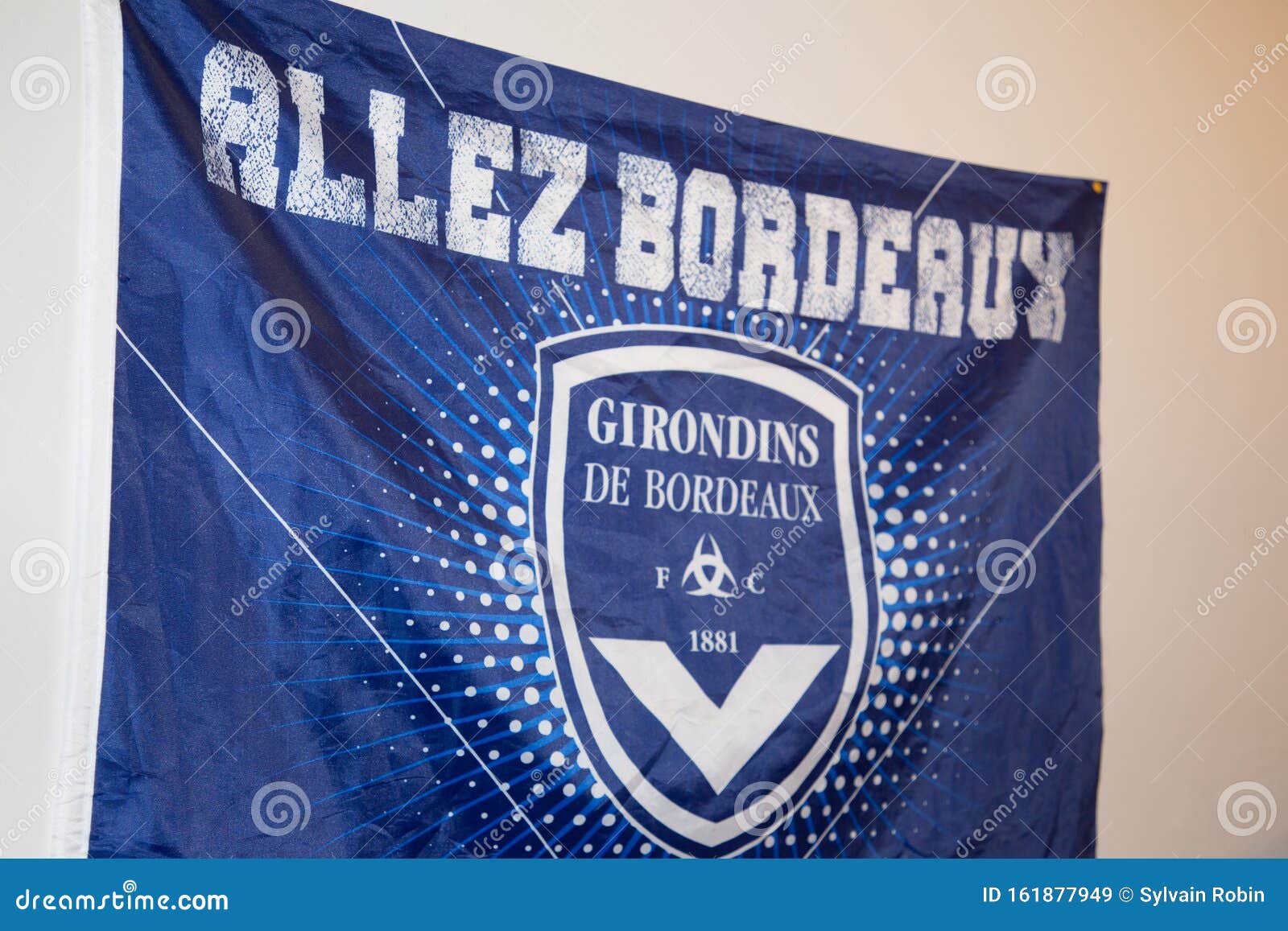 Bordeaux , Aquitaine / France - 10 23 2019 : Flag Soccer FC