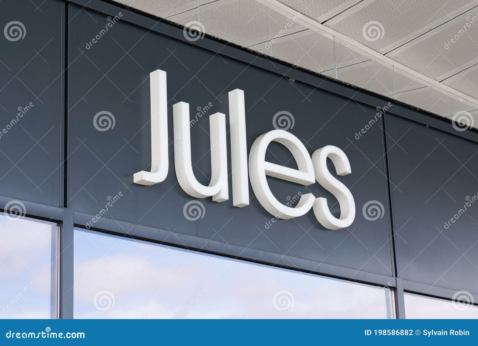 Jules Logo and Text Sign of Store of Retail French Fashion for Men ...