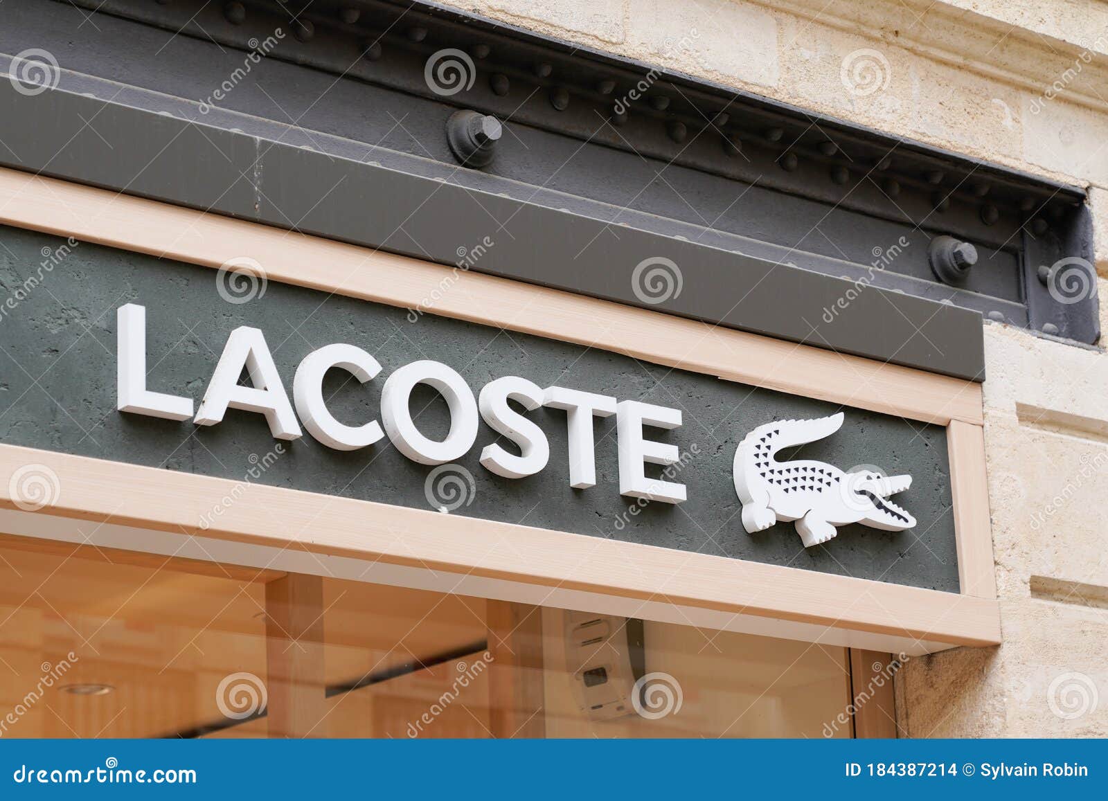 Bordeaux , Aquitaine / France - 05 05 2020 : Lacoste Crocodile Logo ...