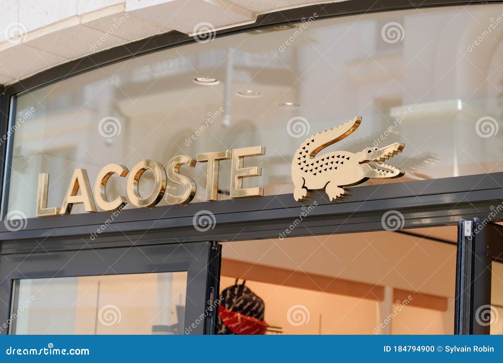 Bordeaux , Aquitaine / France - 05 05 2020 : Lacoste Crocodile Logo on ...