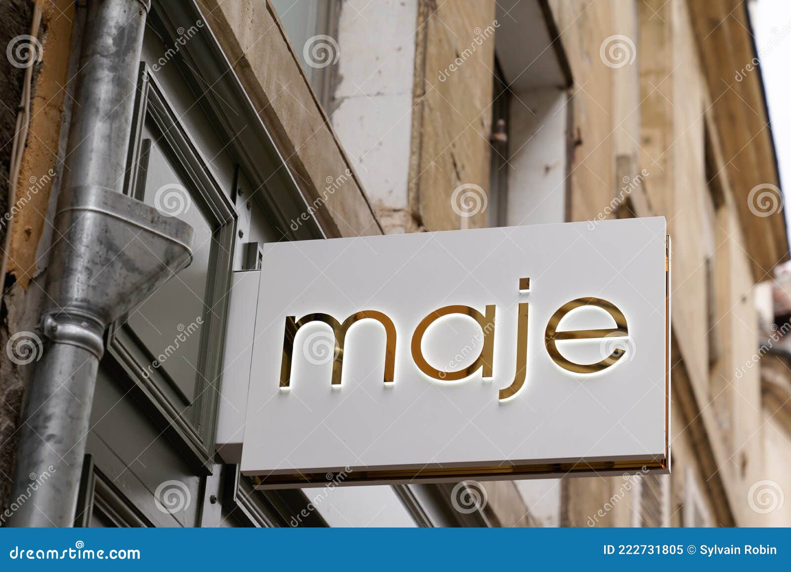Maje Logo Brand Boutique and Text Sign Clothing Store French Fashion ...