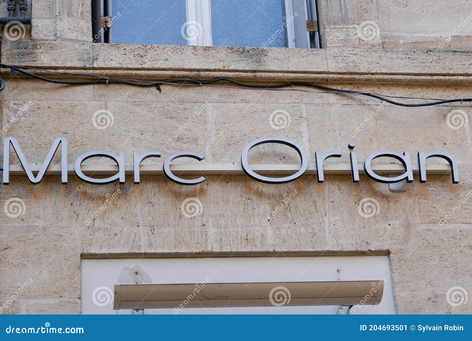 Marc Orian Logo and Sign Text Front of Store Fashion Brand Clothes Shop ...