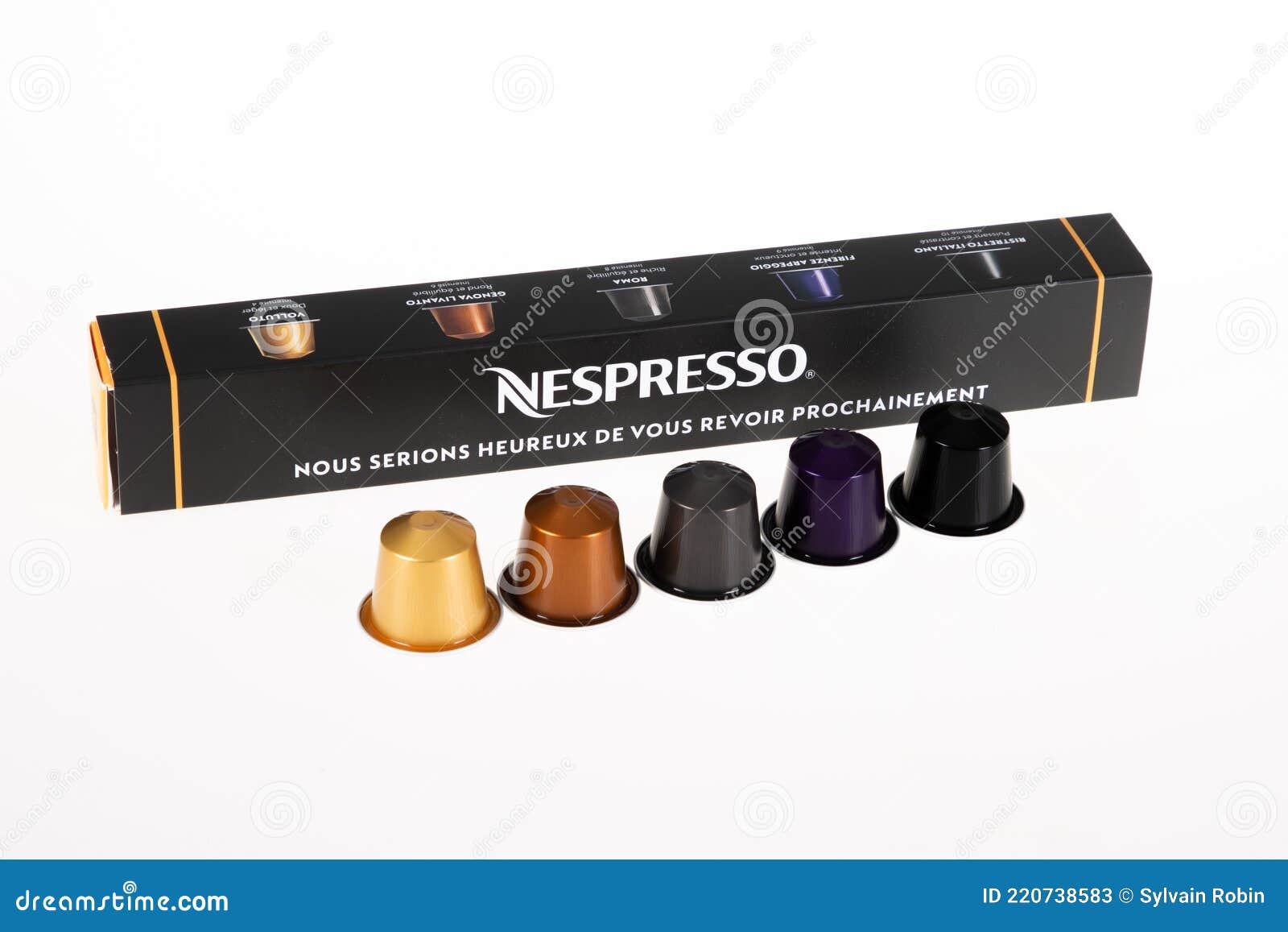 Nespresso Coffee Doses Box of Pod Aluminum Metal Capsule Cafe for