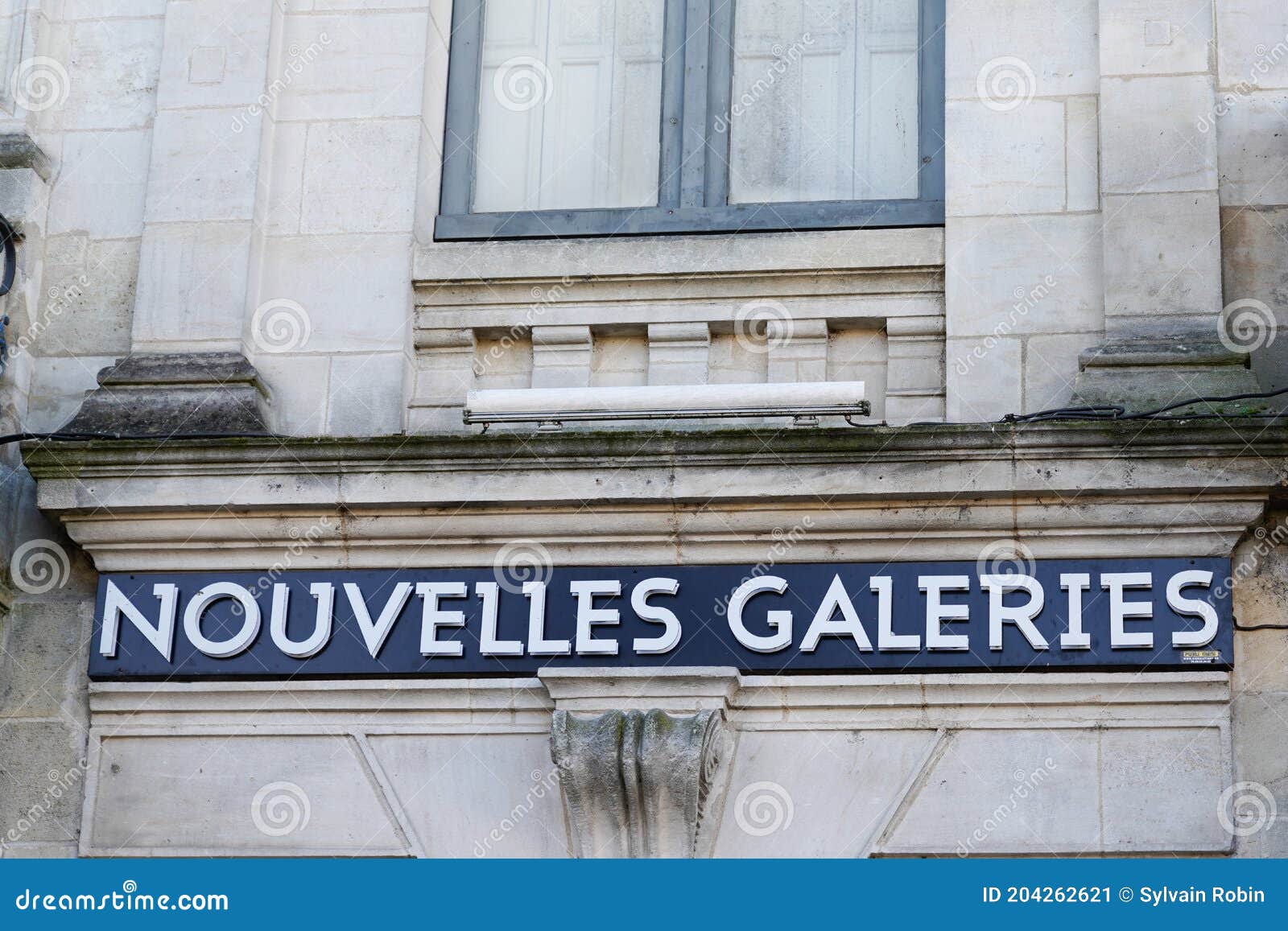 Nouvelles Galeries Logo and Text Sign of Upmarket French Department ...